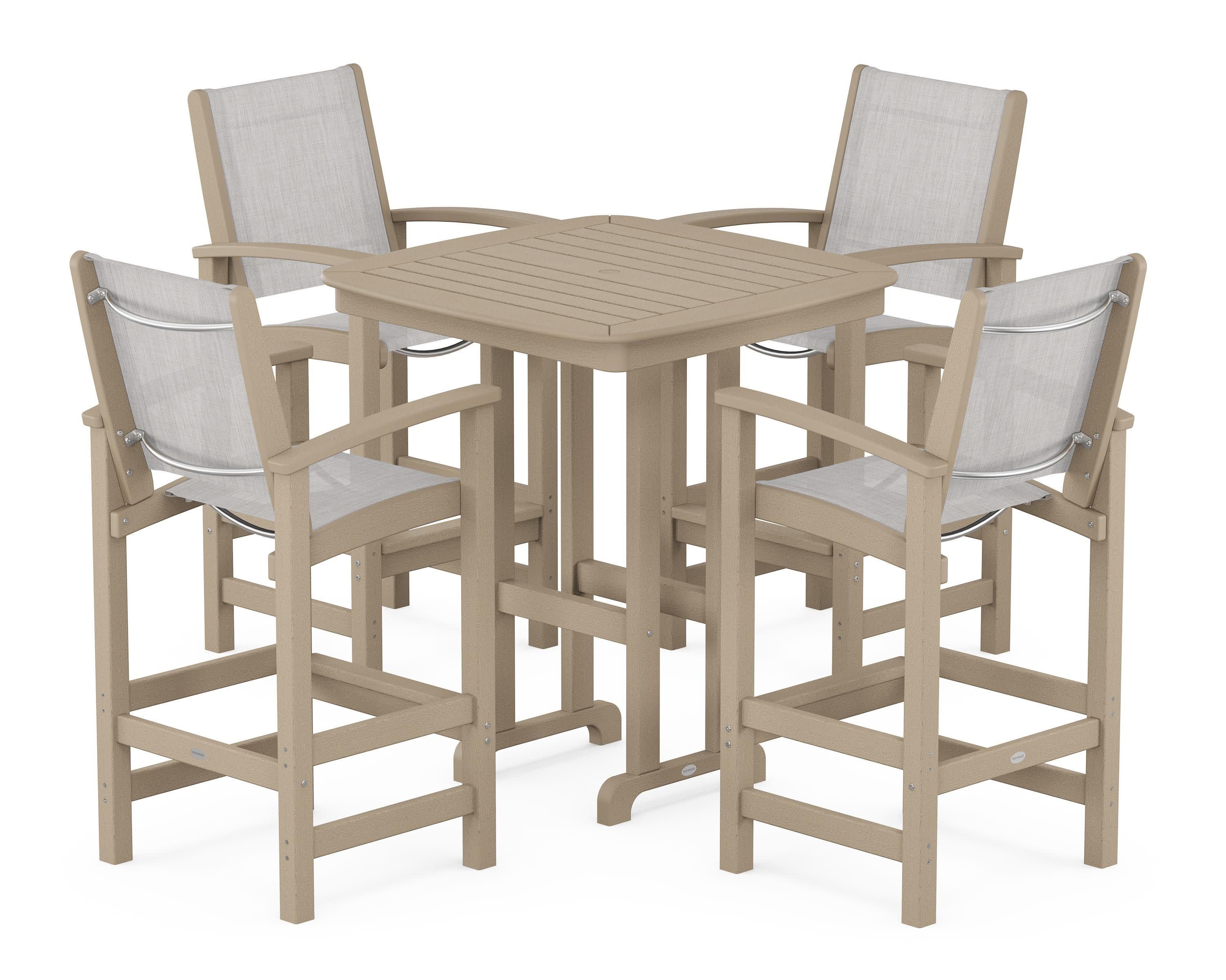 Coastal 5-Piece Bar Set in Vintage Sahara / Parchment Sling