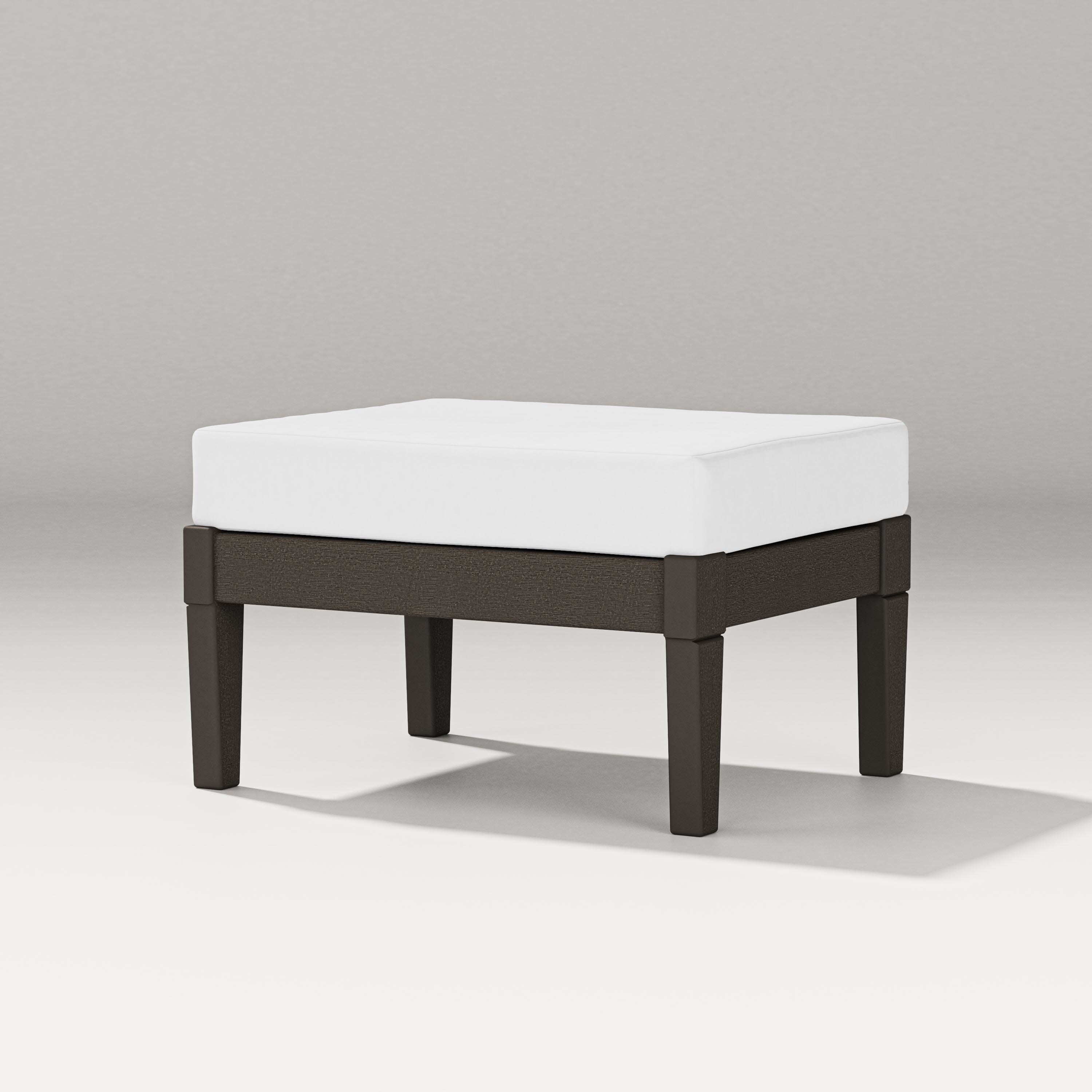 Estate Lounge Ottoman in Vintage Coffee / Natural