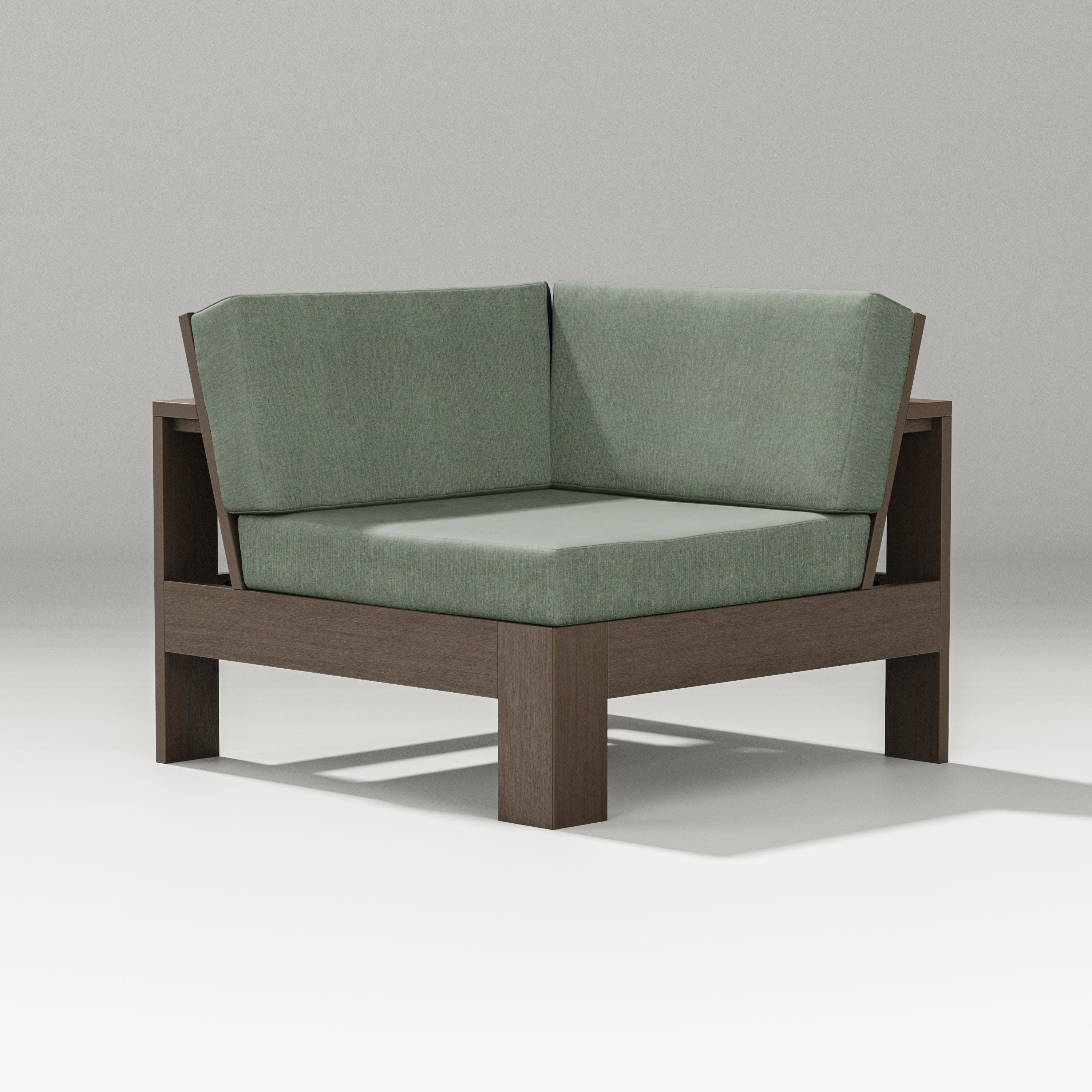 Latitude Modular Corner Chair in Kona / Cast Sage