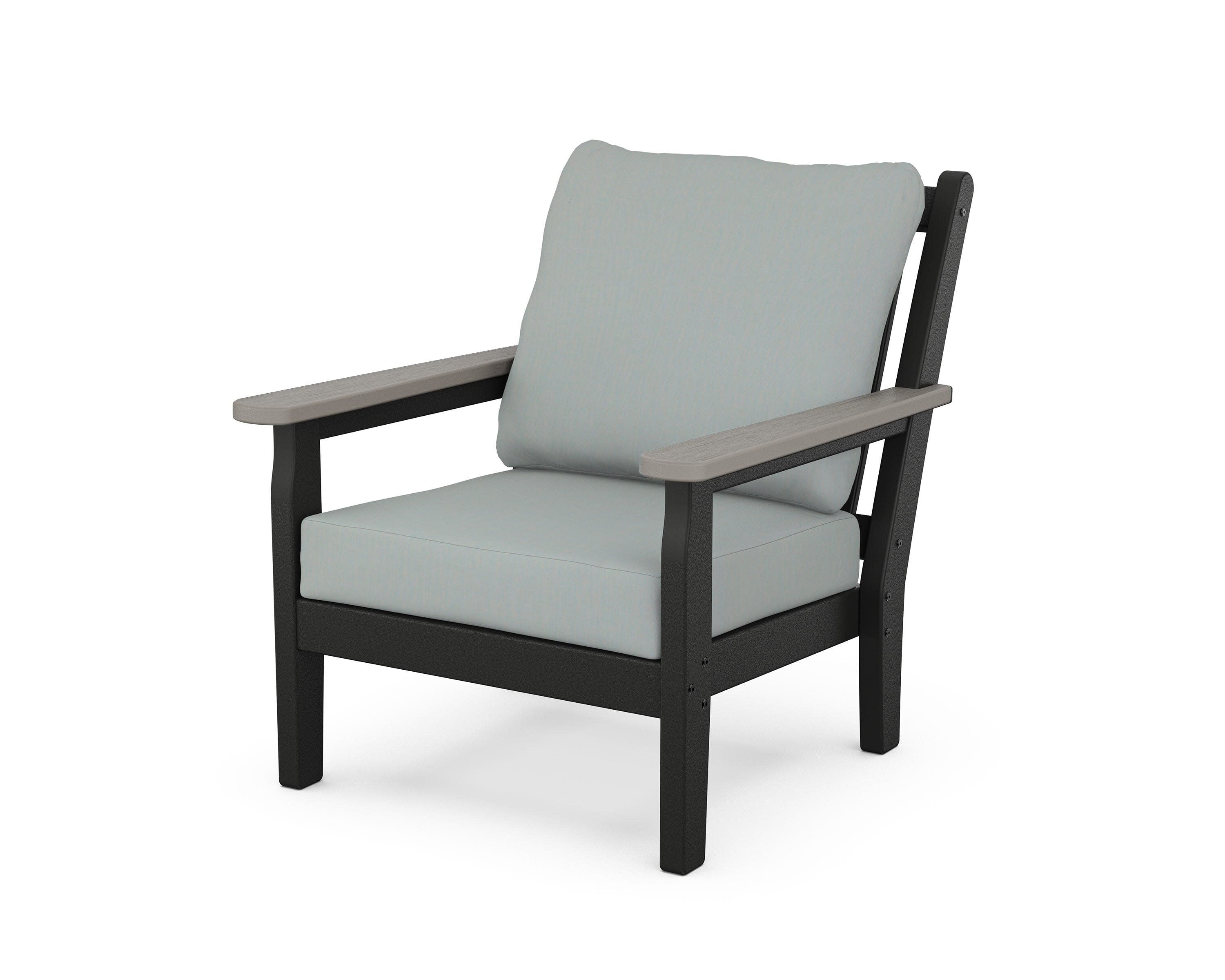 Chippendale Deep Seating Chair in Black / Driftwood / Spa