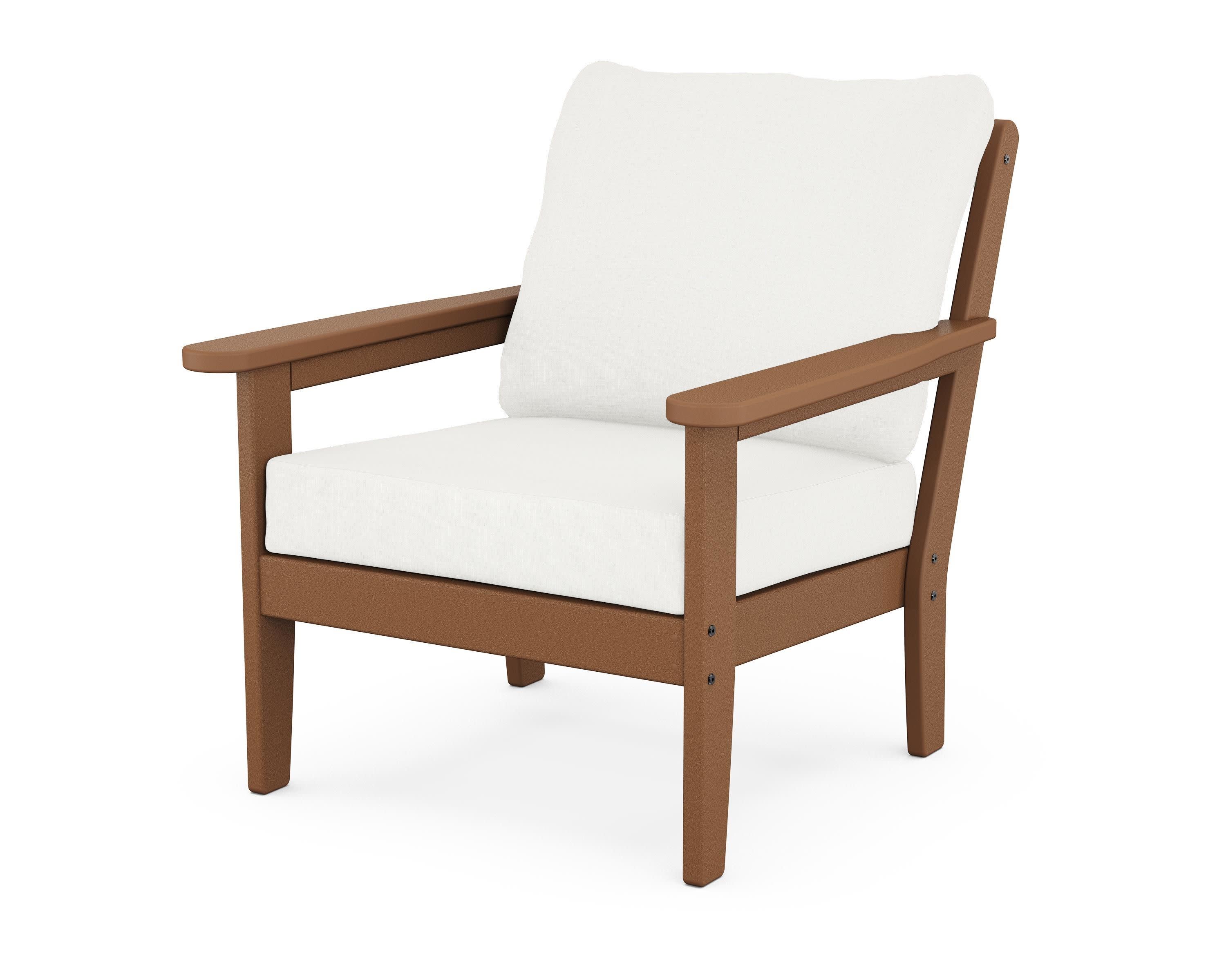 Cottage Deep Seating Chair in Teak / Natural Linen