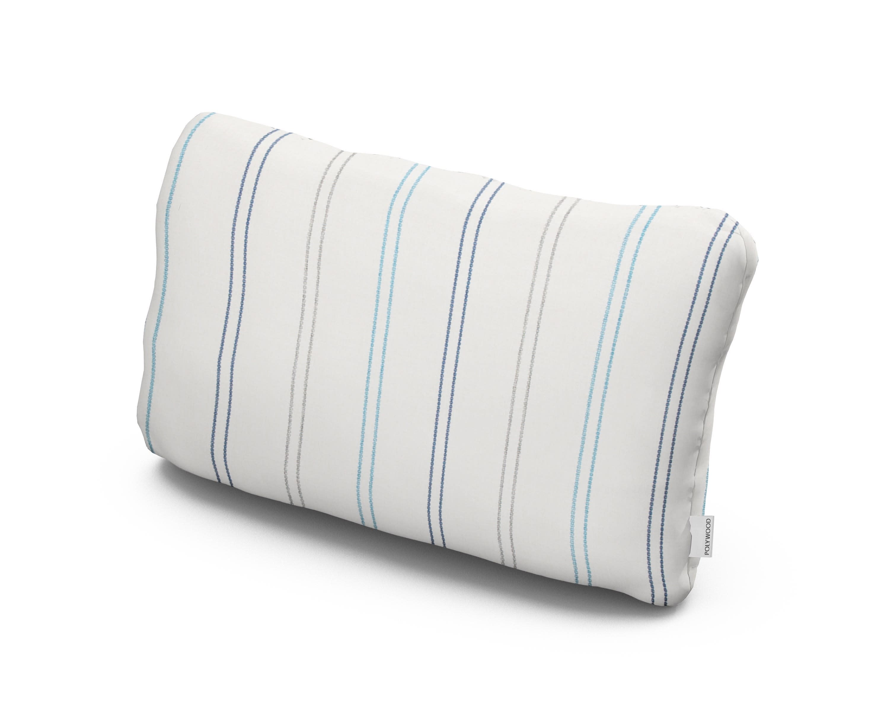 Outdoor Lumbar Pillow in Marine High Tide