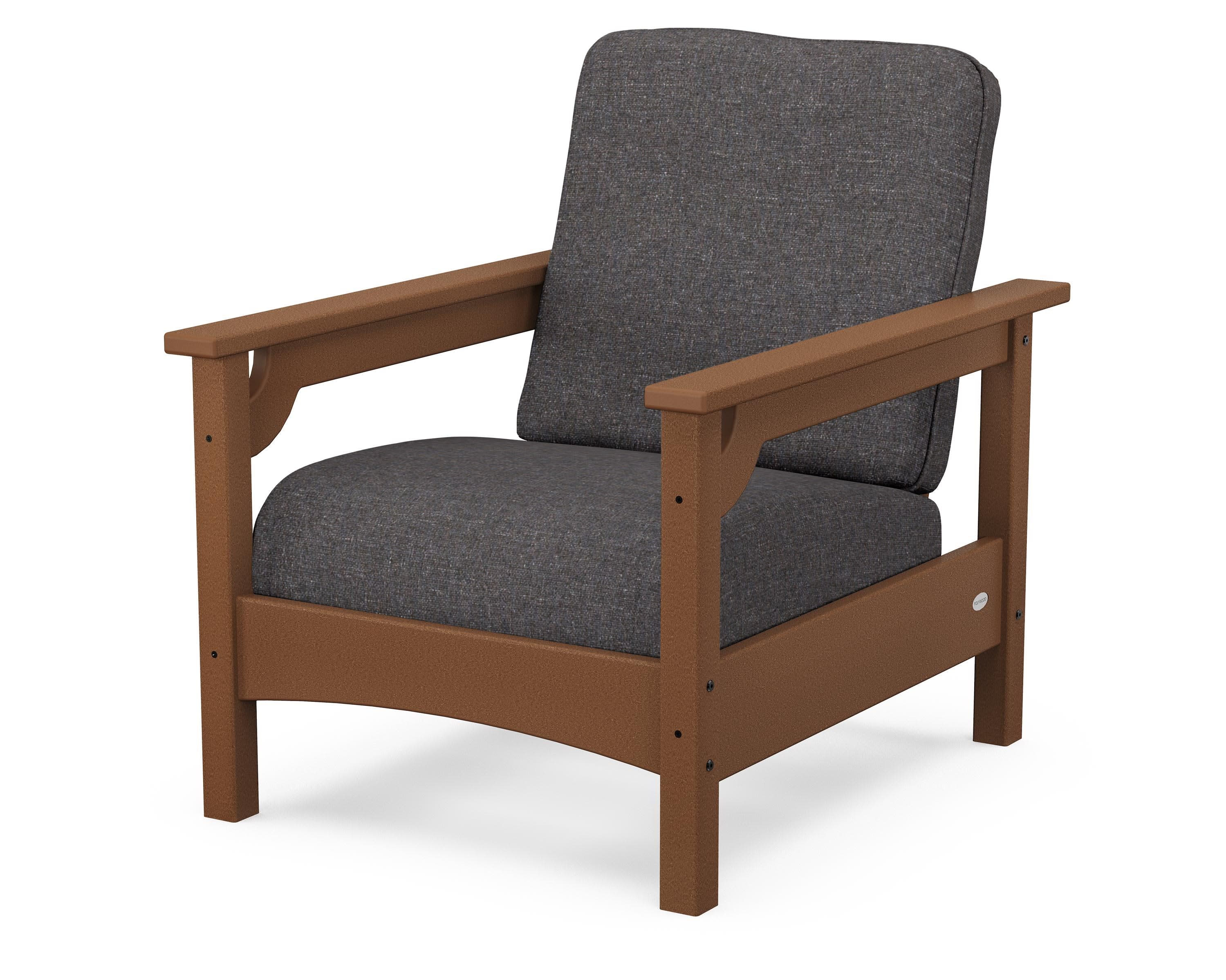 Club Chair in Teak / Ash Charcoal