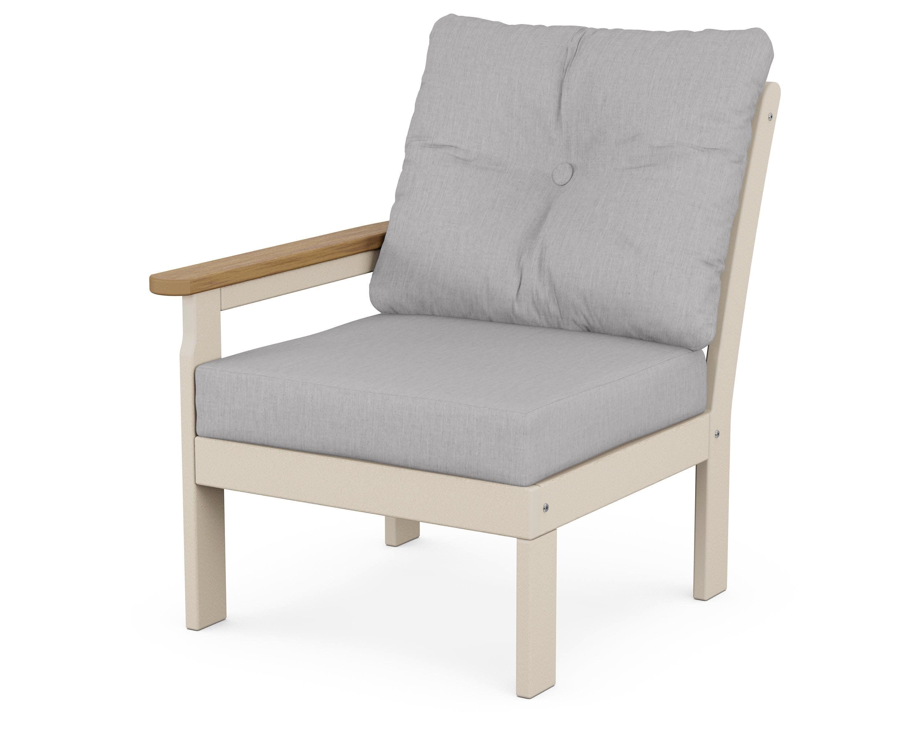 Vineyard Modular Left Arm Chair in Sand / Natural / Granite