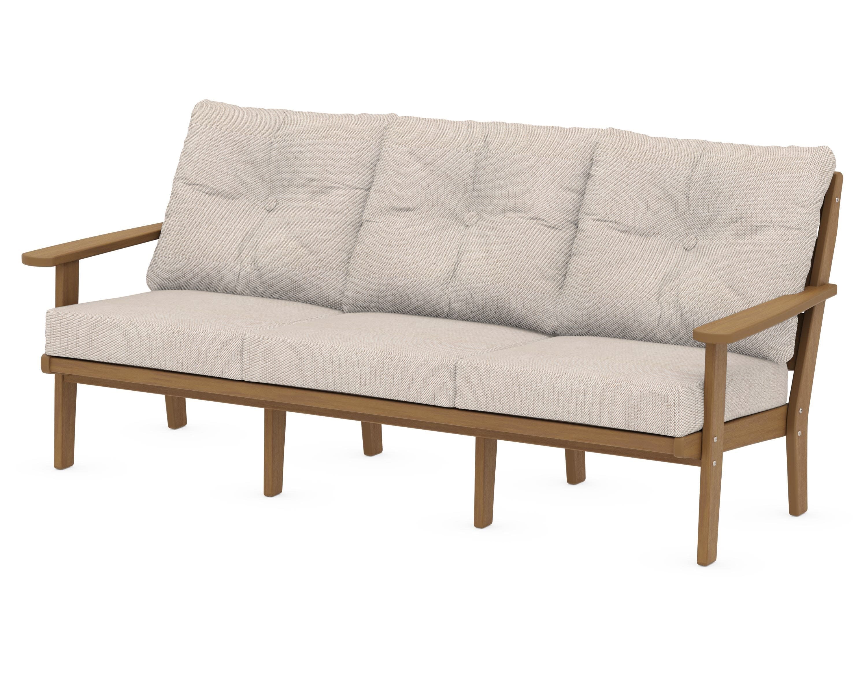 Lakeside Deep Seating Sofa in Natural / Blend Linen