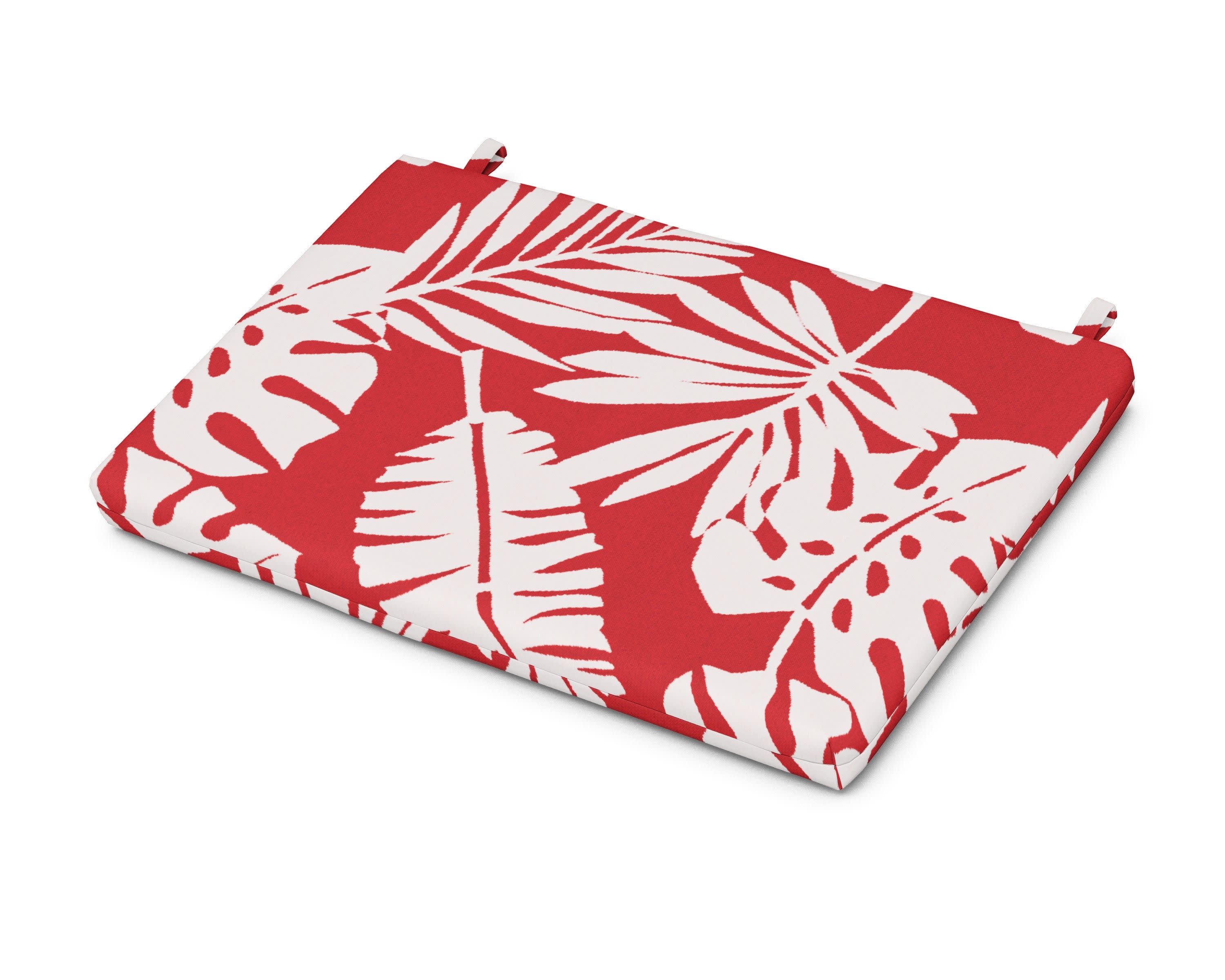 Eastport Lounge Chair Cushion in Leaf Crimson