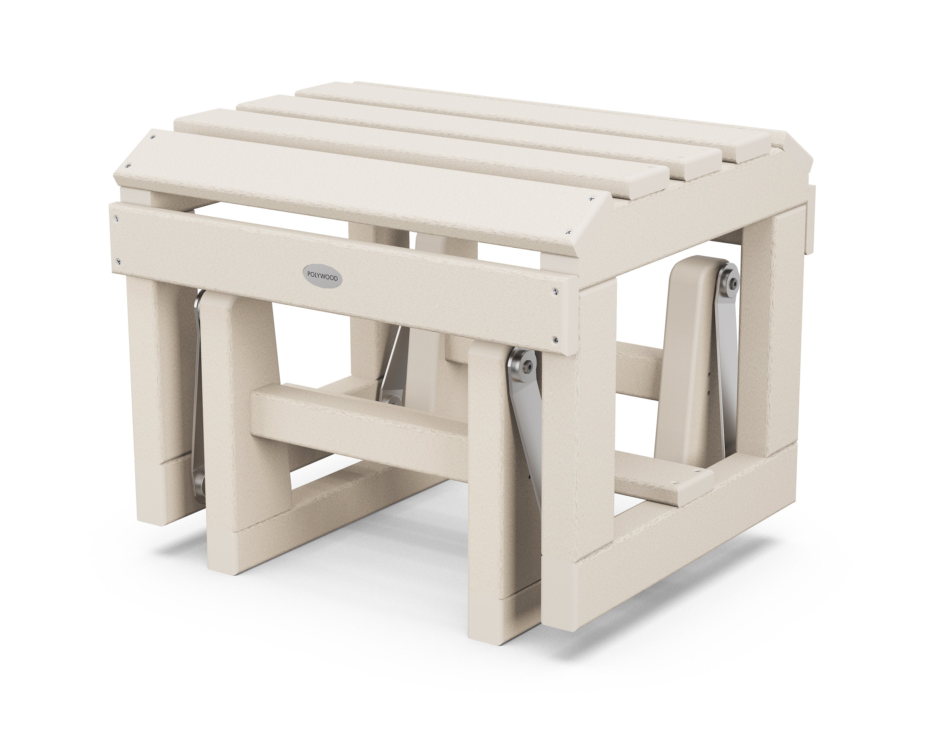 Classic Adirondack Glider Ottoman in Sand