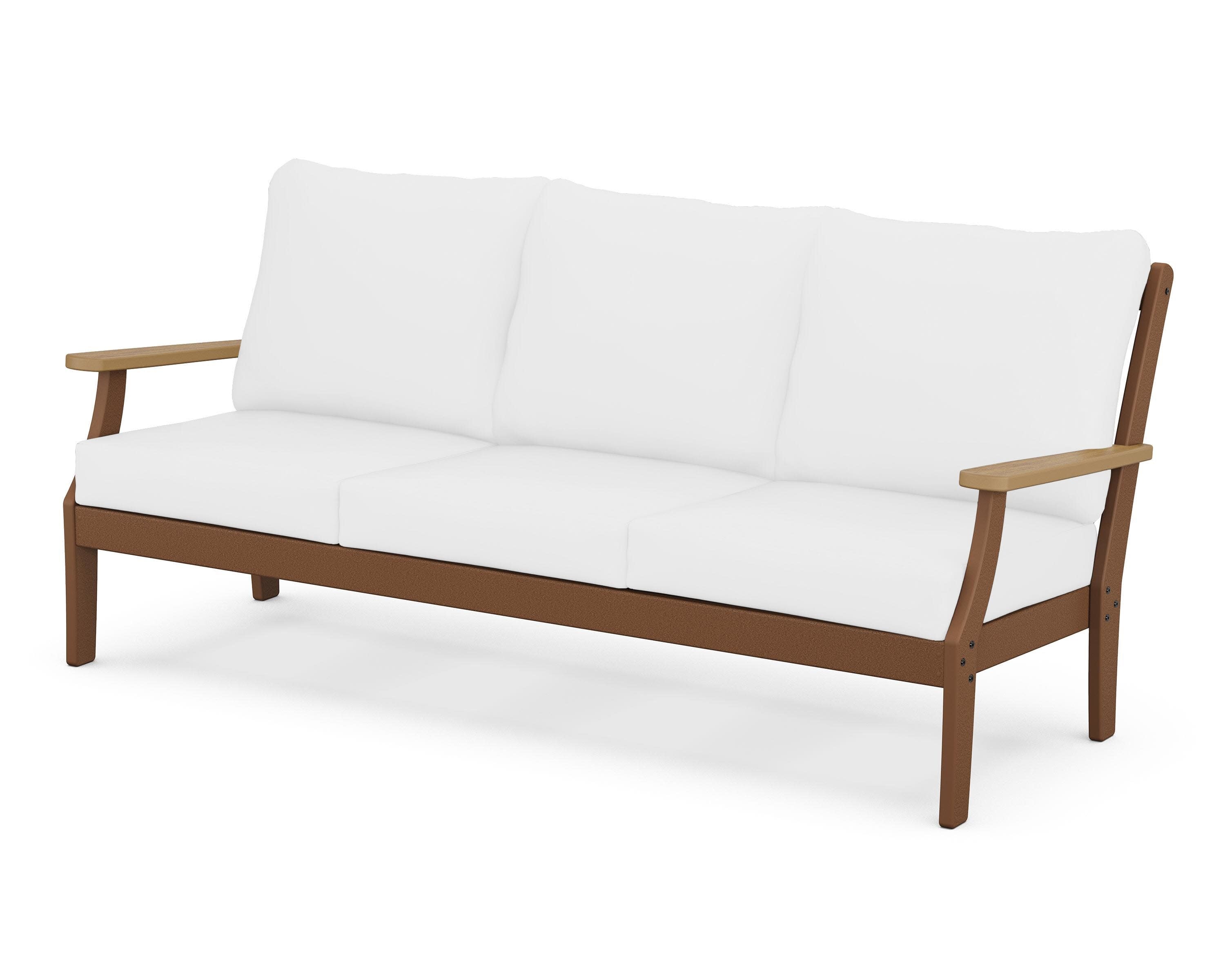 Braxton Deep Seating Sofa in Teak / Natural / Natural