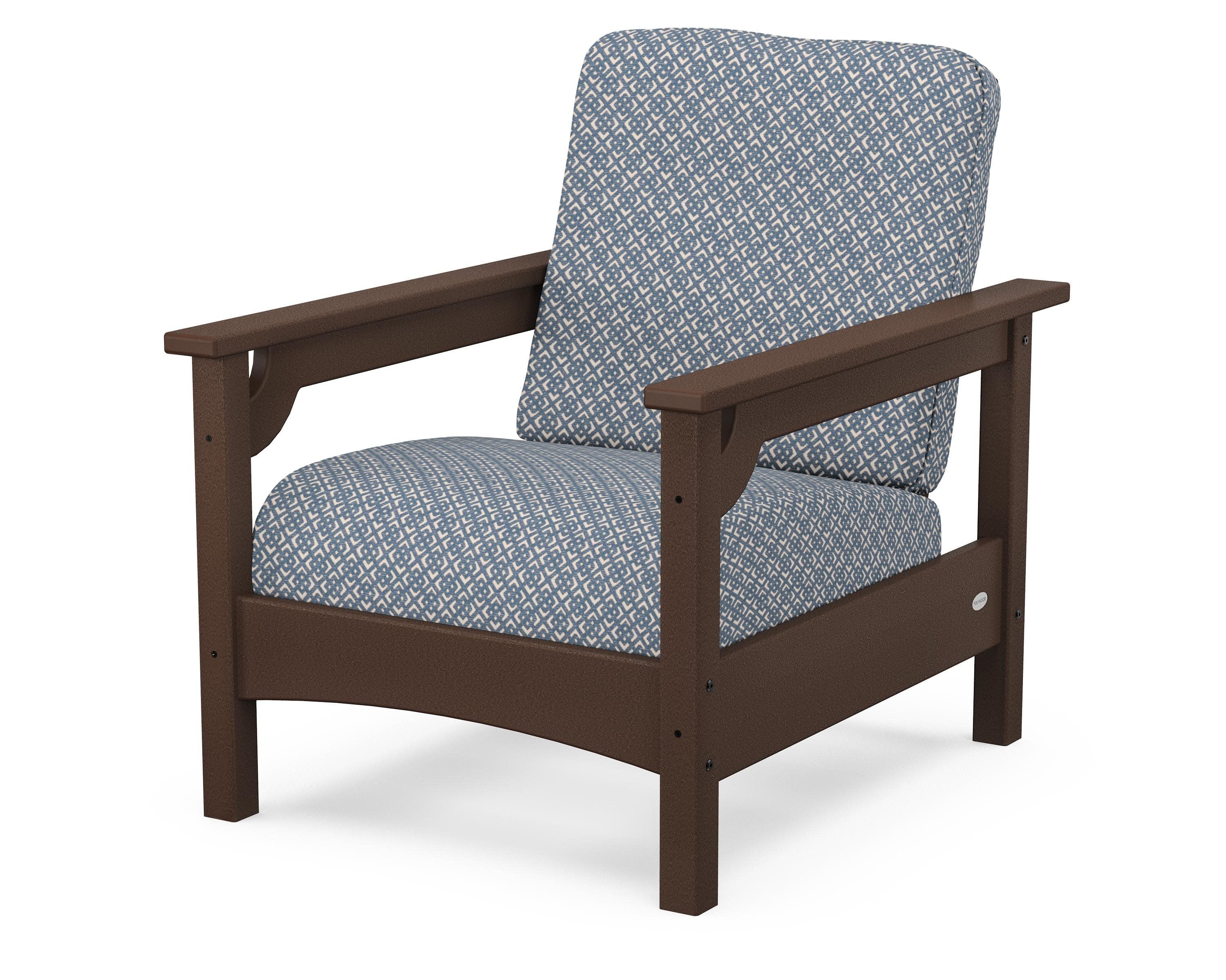 Club Chair in Mahogany / Hopscotch