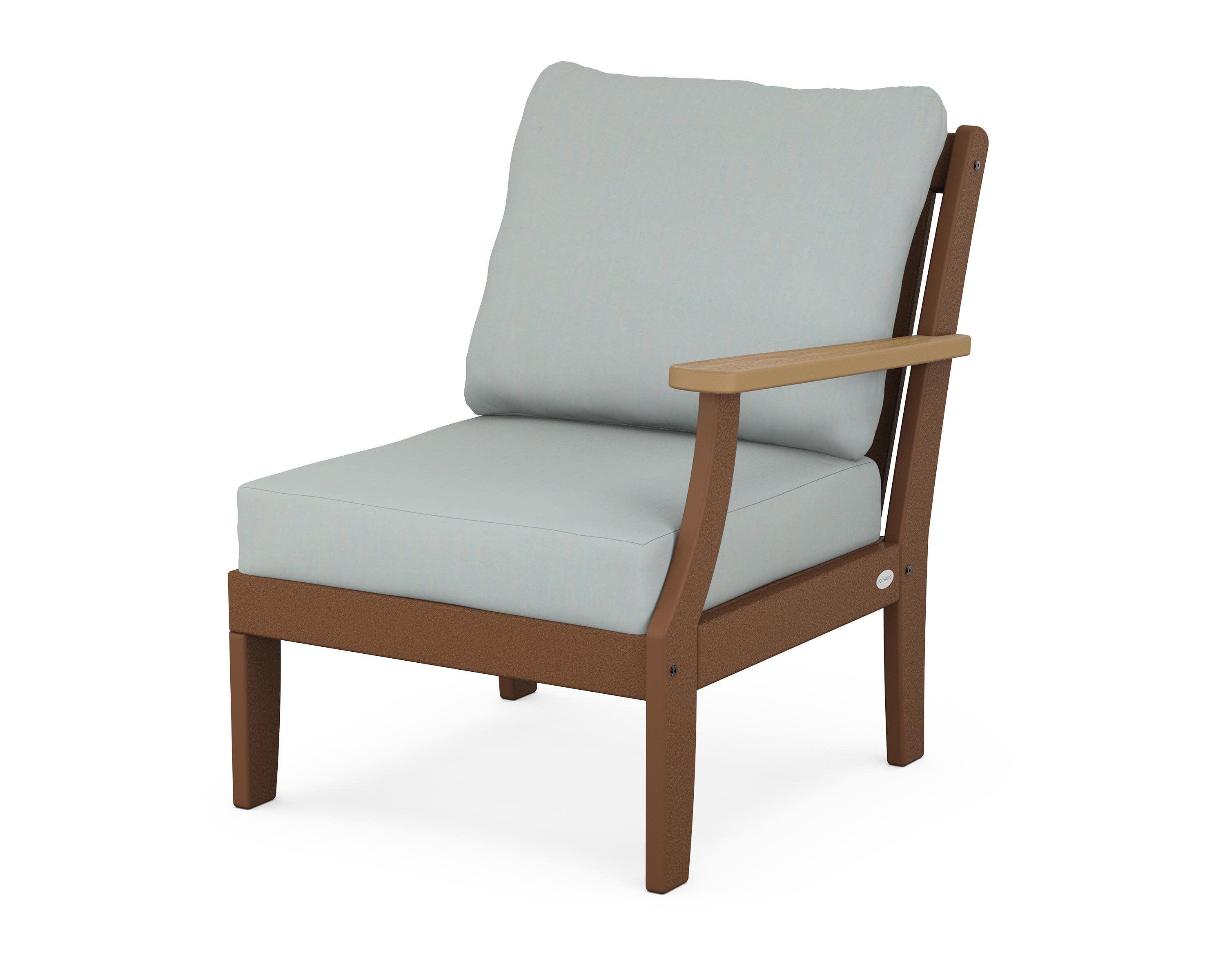 Braxton Modular Right Arm Chair in Teak / Natural / Spa