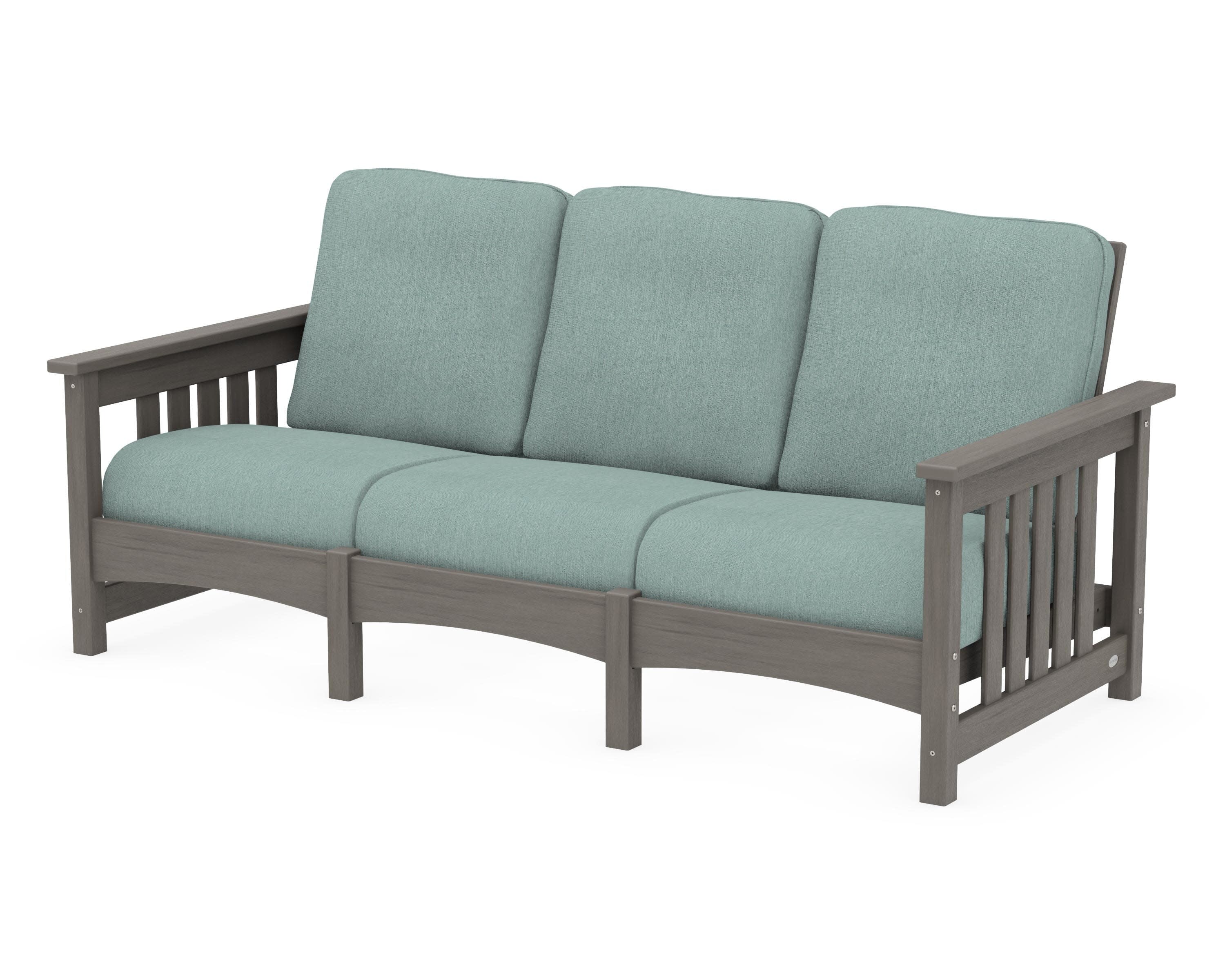 Club Mission Sofa in Driftwood / Glacier Spa