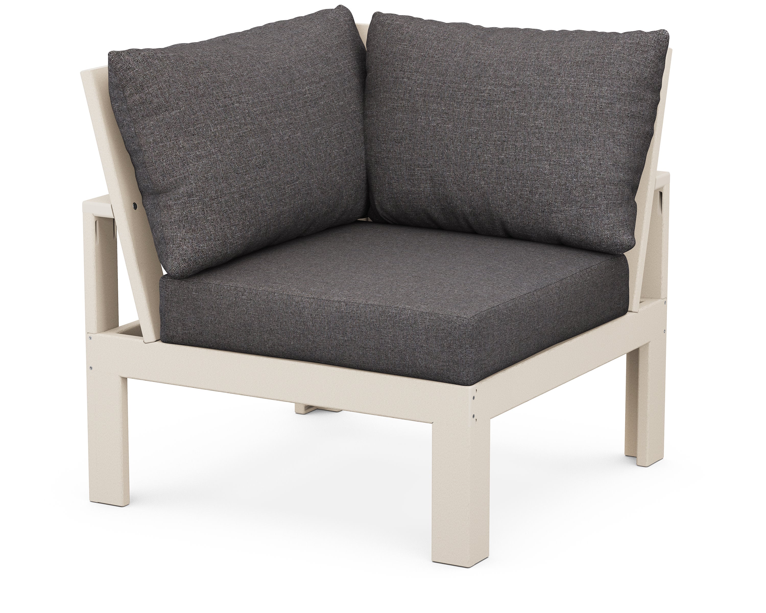 Modular Corner Chair in Sand / Ash Charcoal
