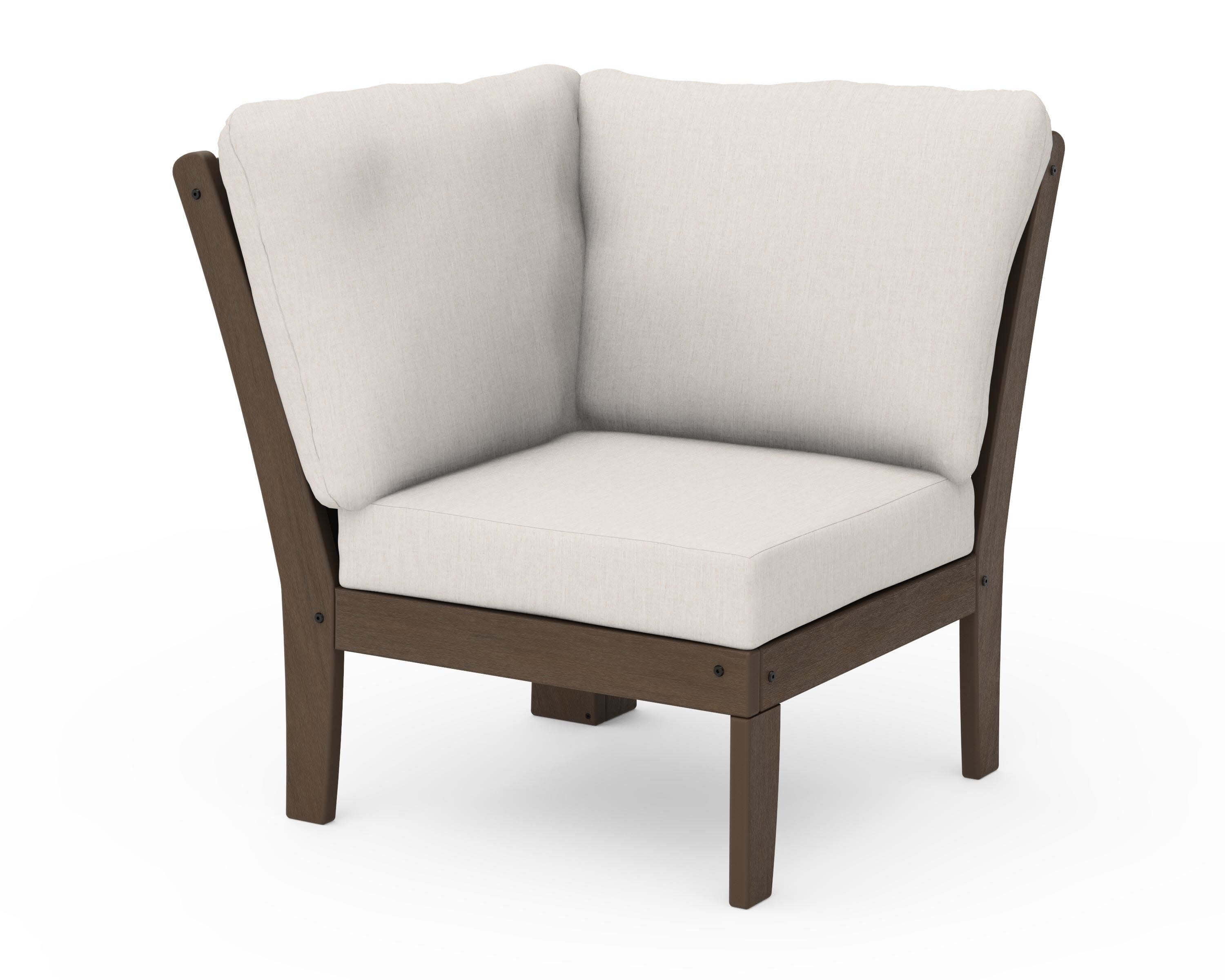 Braxton Modular Corner Chair in Kona / Cast Ash