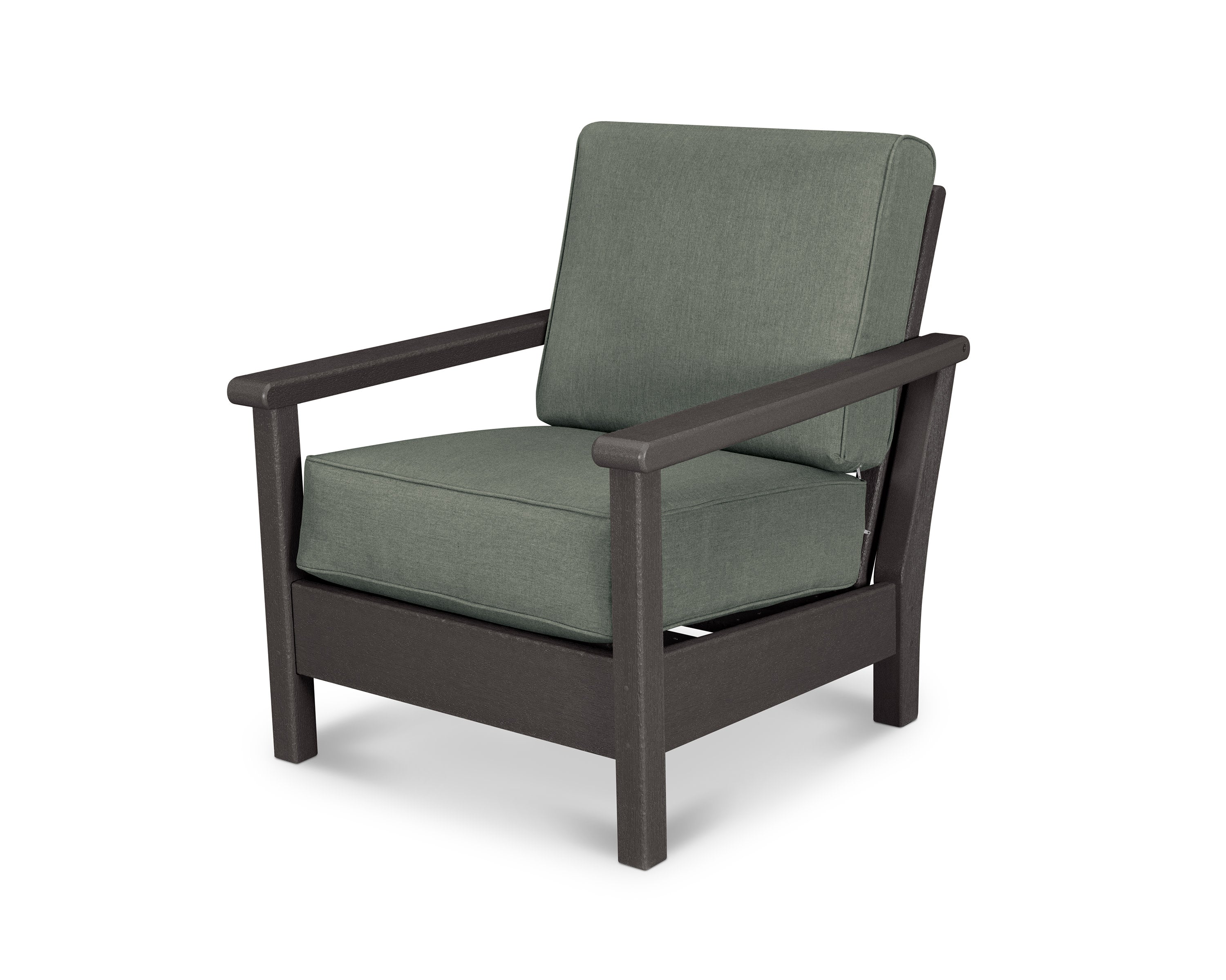 Harbour Deep Seating Chair in Vintage Coffee / Cast Sage