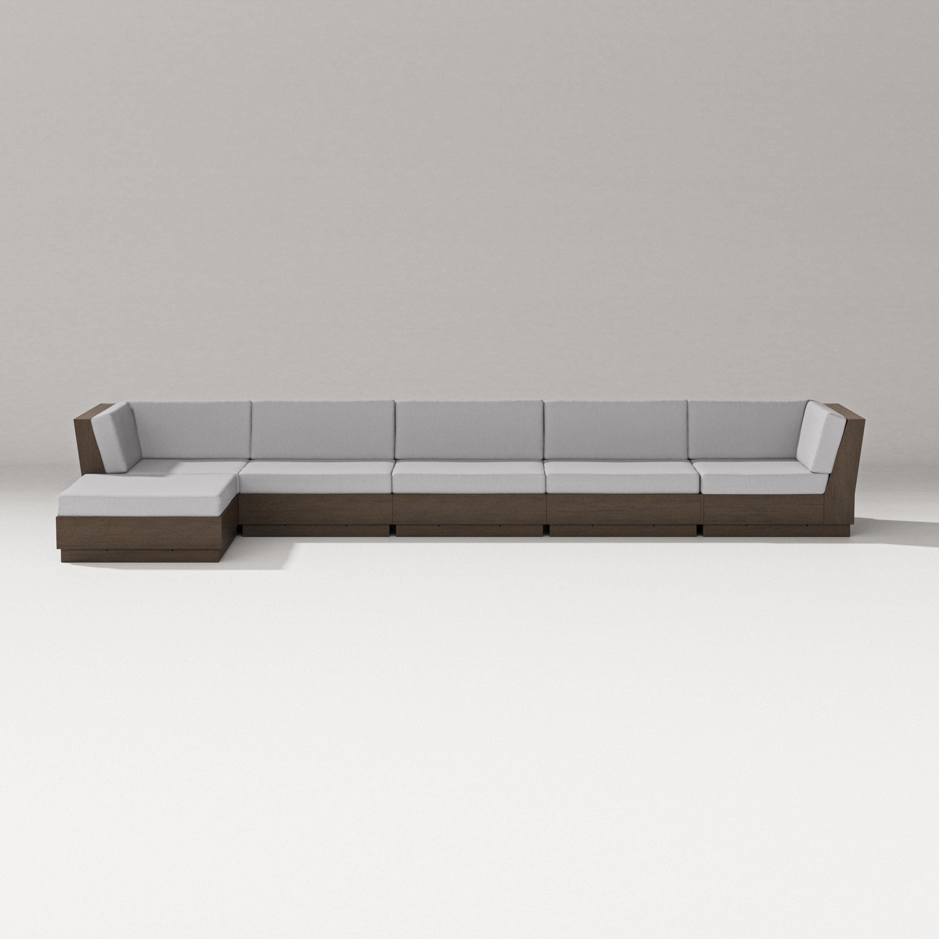 Elevate 6-Piece Chaise Sectional in Kona / Granite