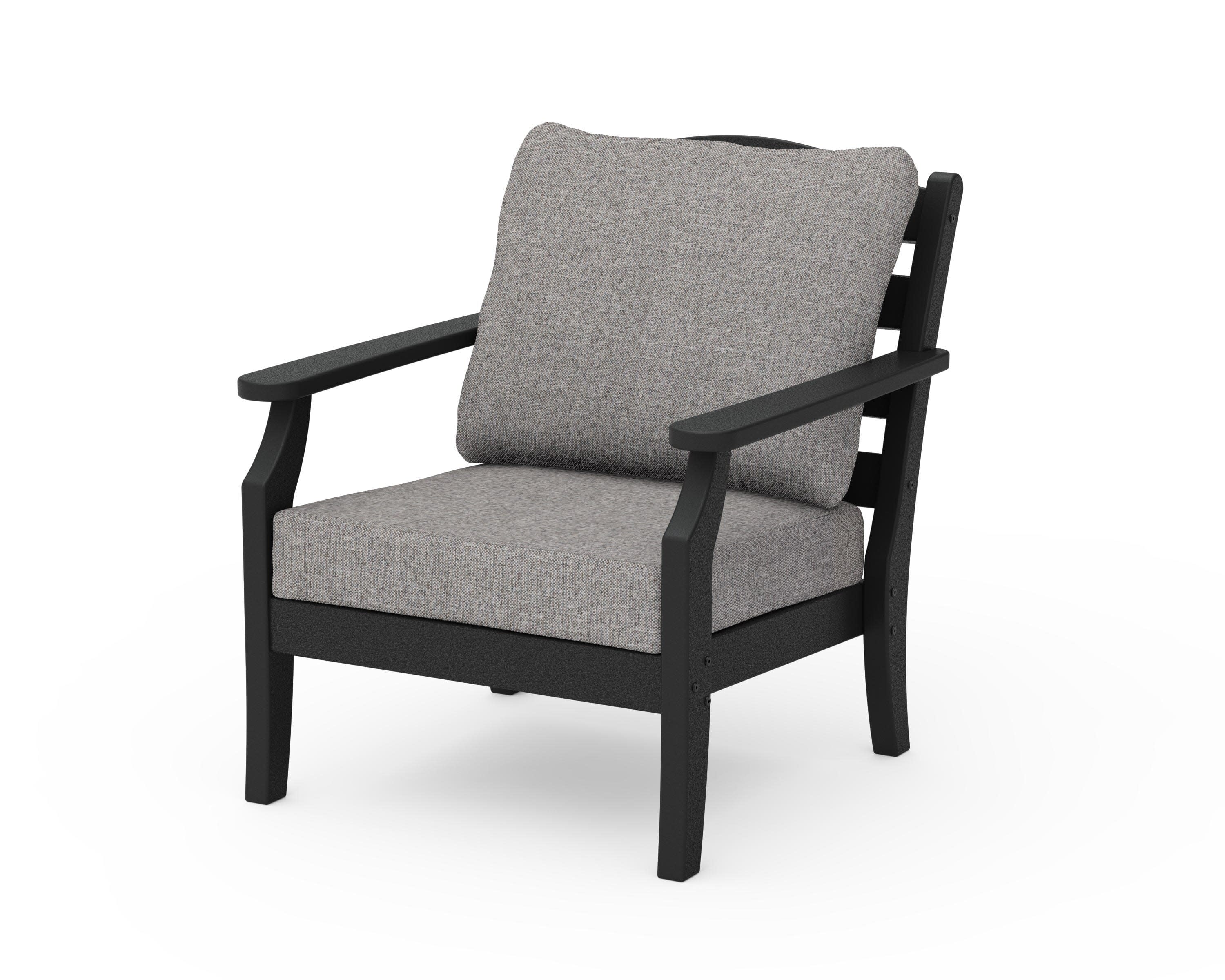Savannah Deep Seating Chair in Black / Grey Mist
