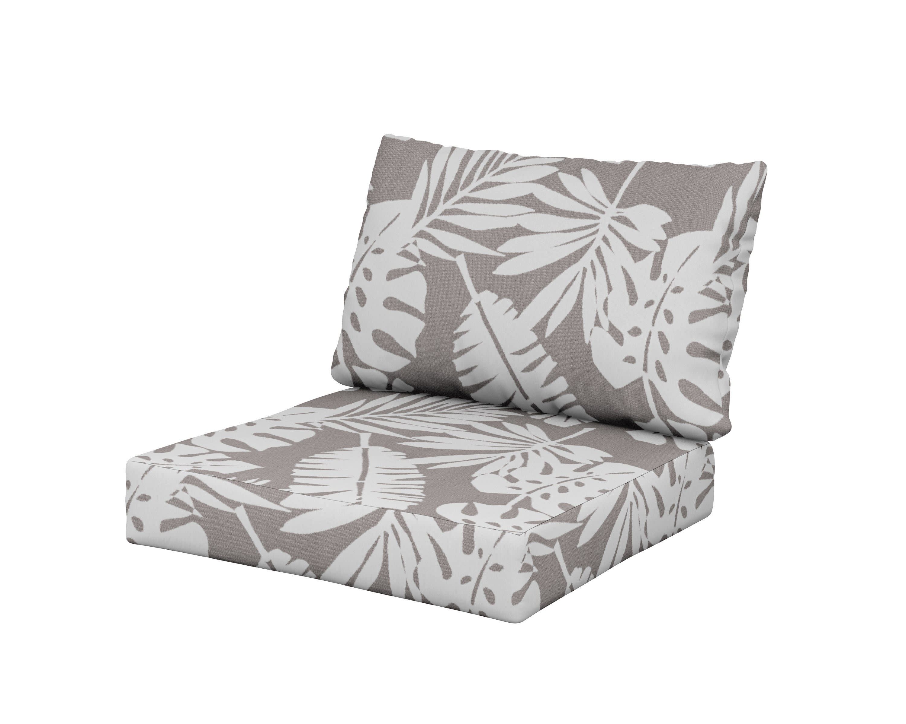 Modular Cushion in Leaf Grey Mist