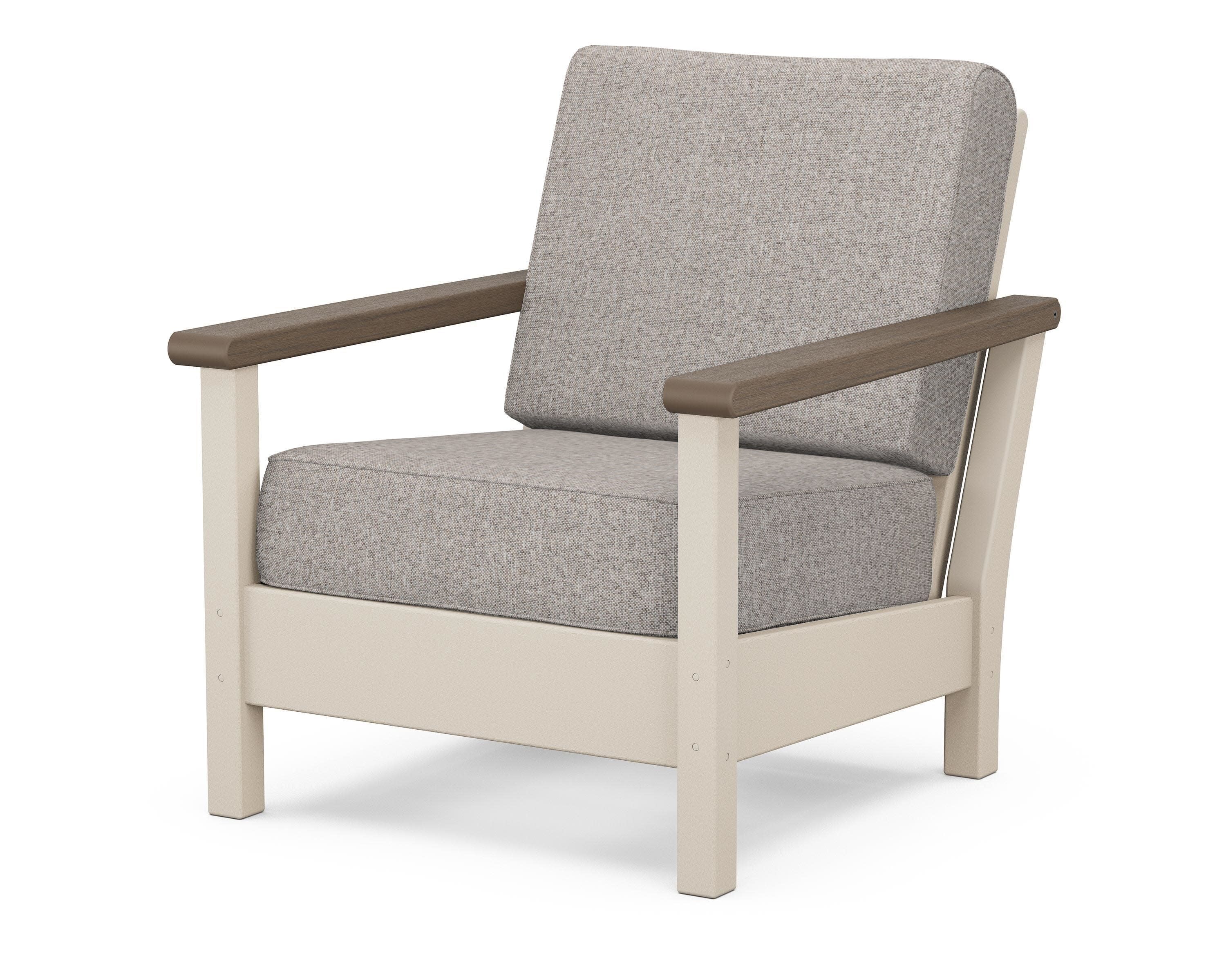 Harbour Deep Seating Chair in Sand / Kona / Weathered Tweed