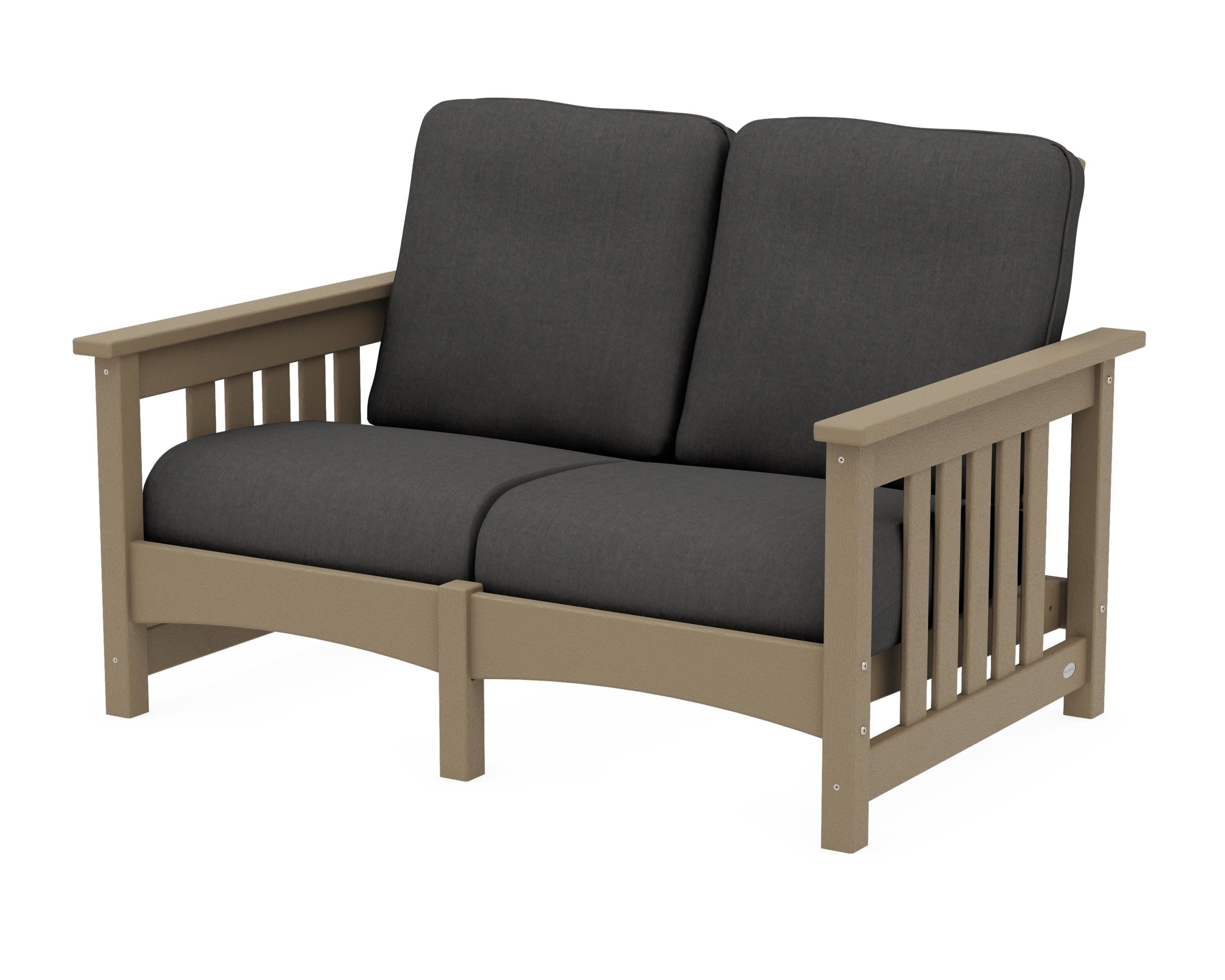 Club Mission Loveseat in Vintage Sahara / Spectrum Carbon
