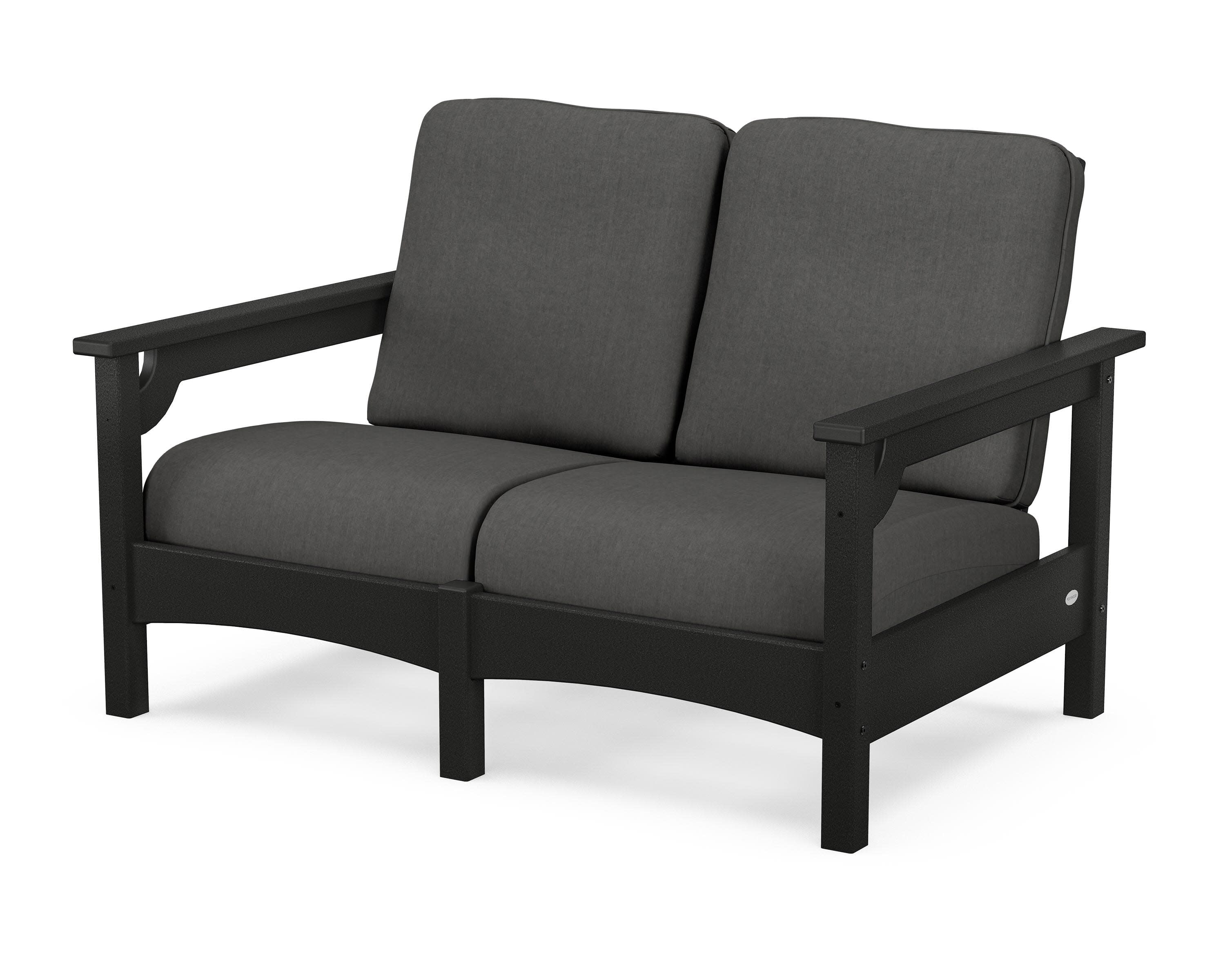 Club Loveseat in Black / Spectrum Carbon