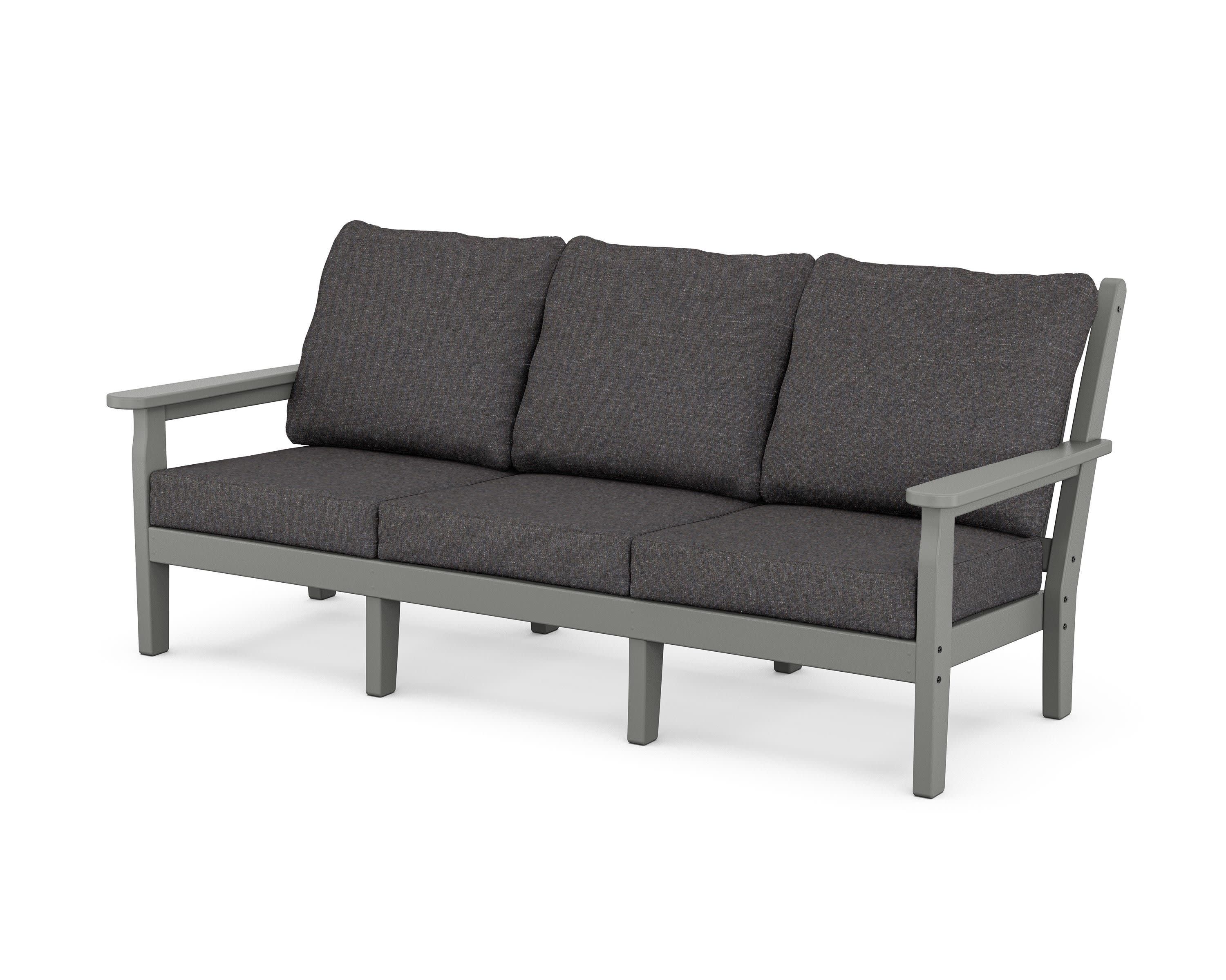 Chippendale Deep Seating Sofa in Slate Grey / Ash Charcoal