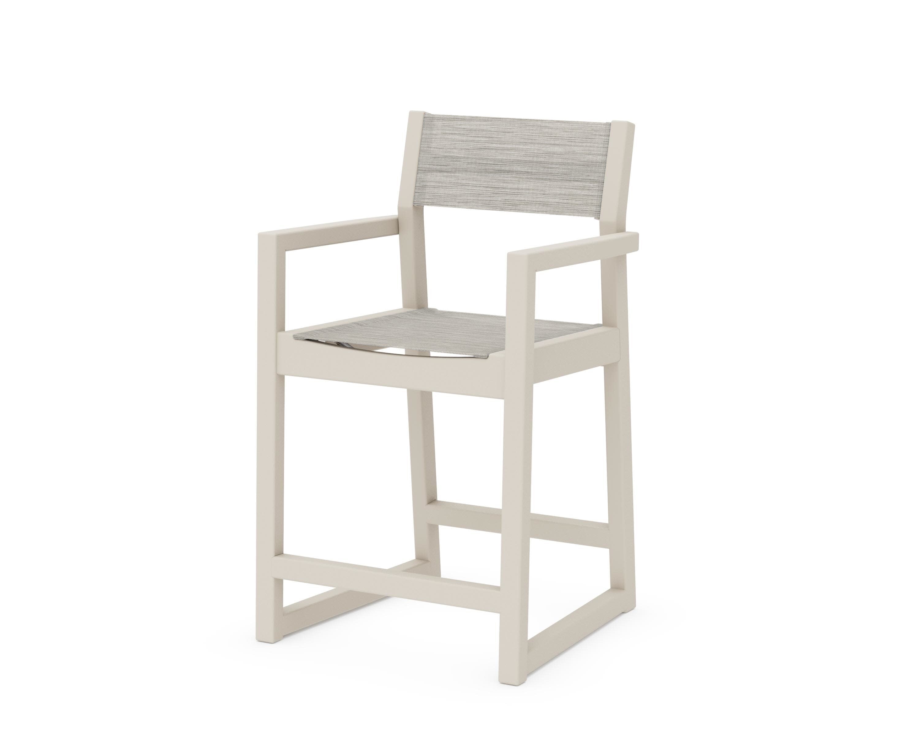 EDGE Sling Counter Arm Chair in Sand / Birch Sling