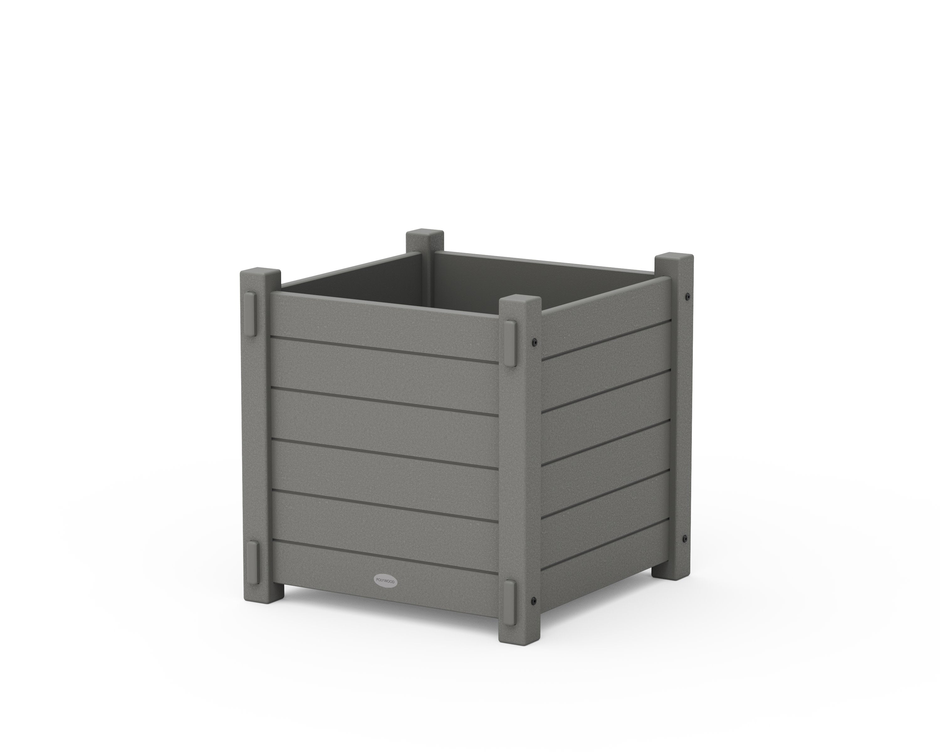 Nautical Large Square Planter Box in Slate Grey
