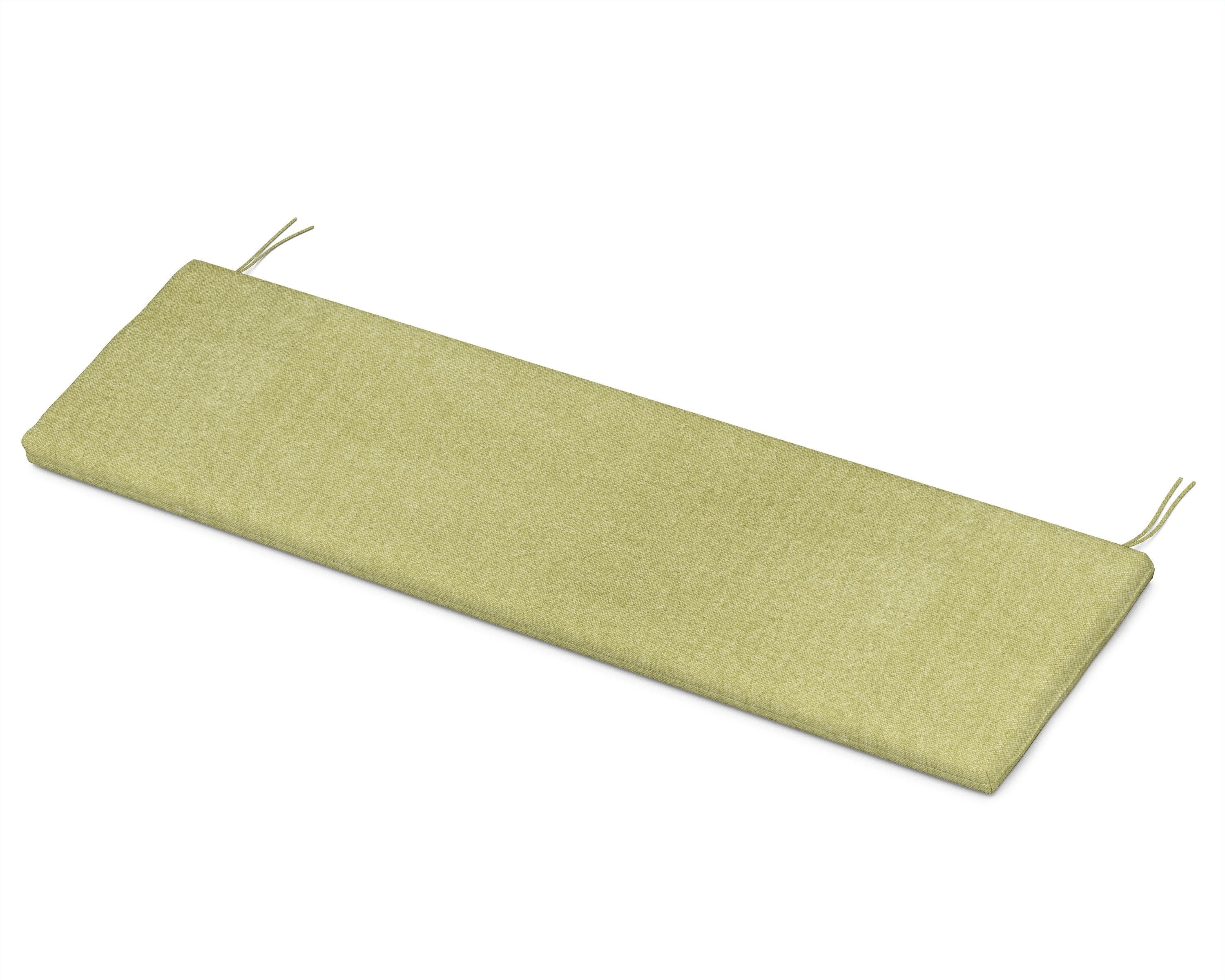 Ateeva Luxe 53" x 14" Outdoor Bench and Swing Cushion by POLYWOOD in Chartreuse Boucle