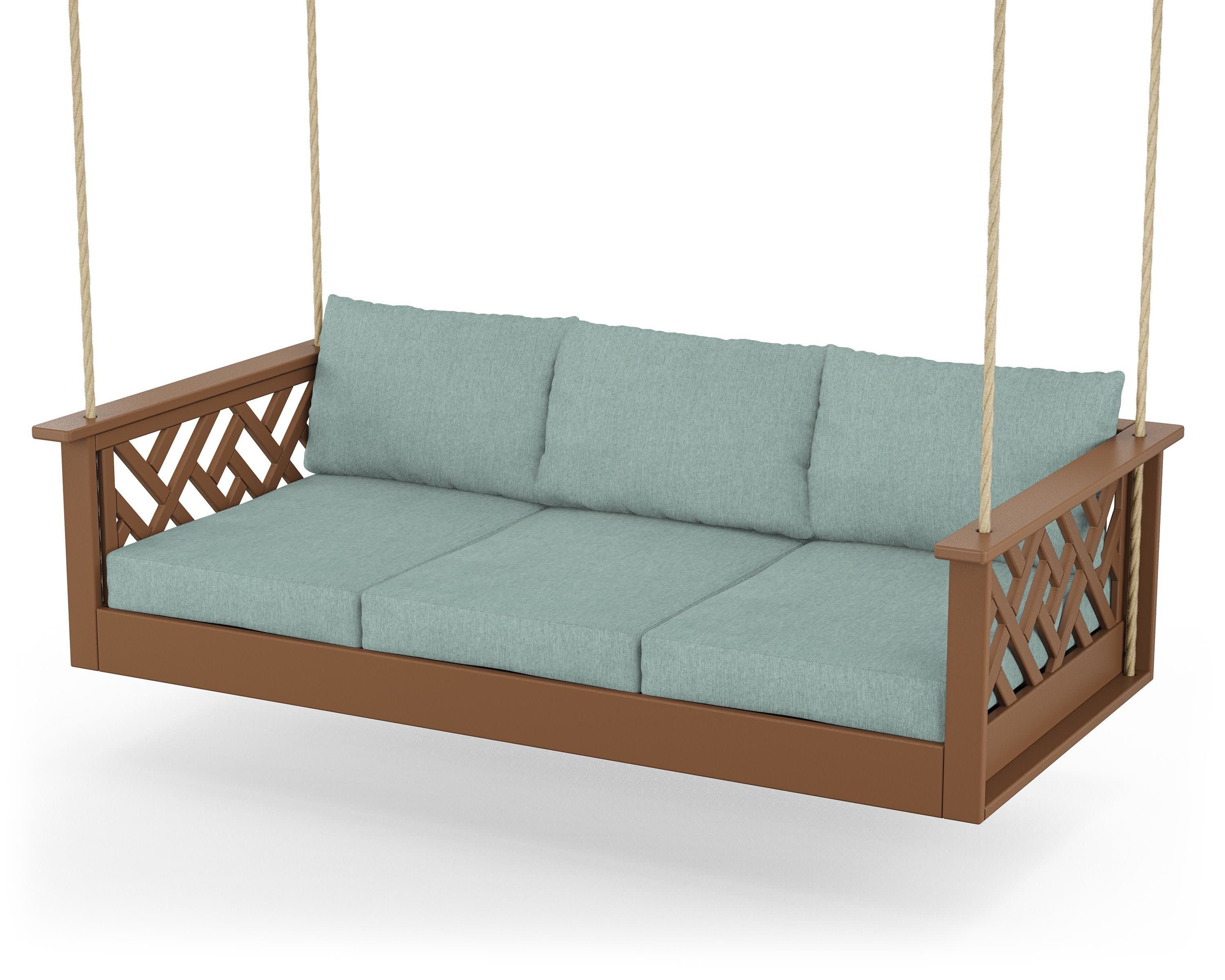 Chippendale Daybed Swing in Teak / Glacier Spa