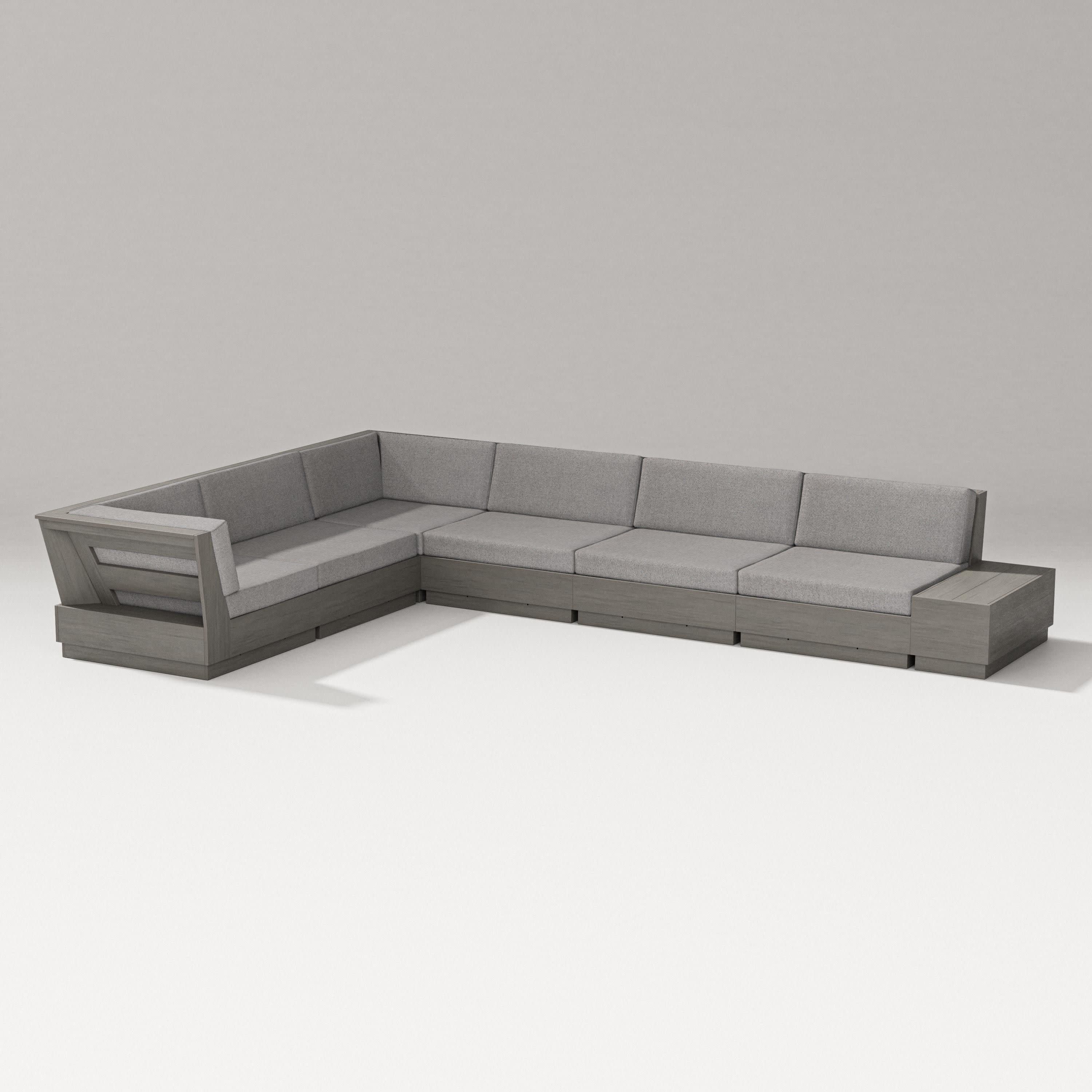 Elevate 7-Piece Corner Sectional in Driftwood / Grey Mist