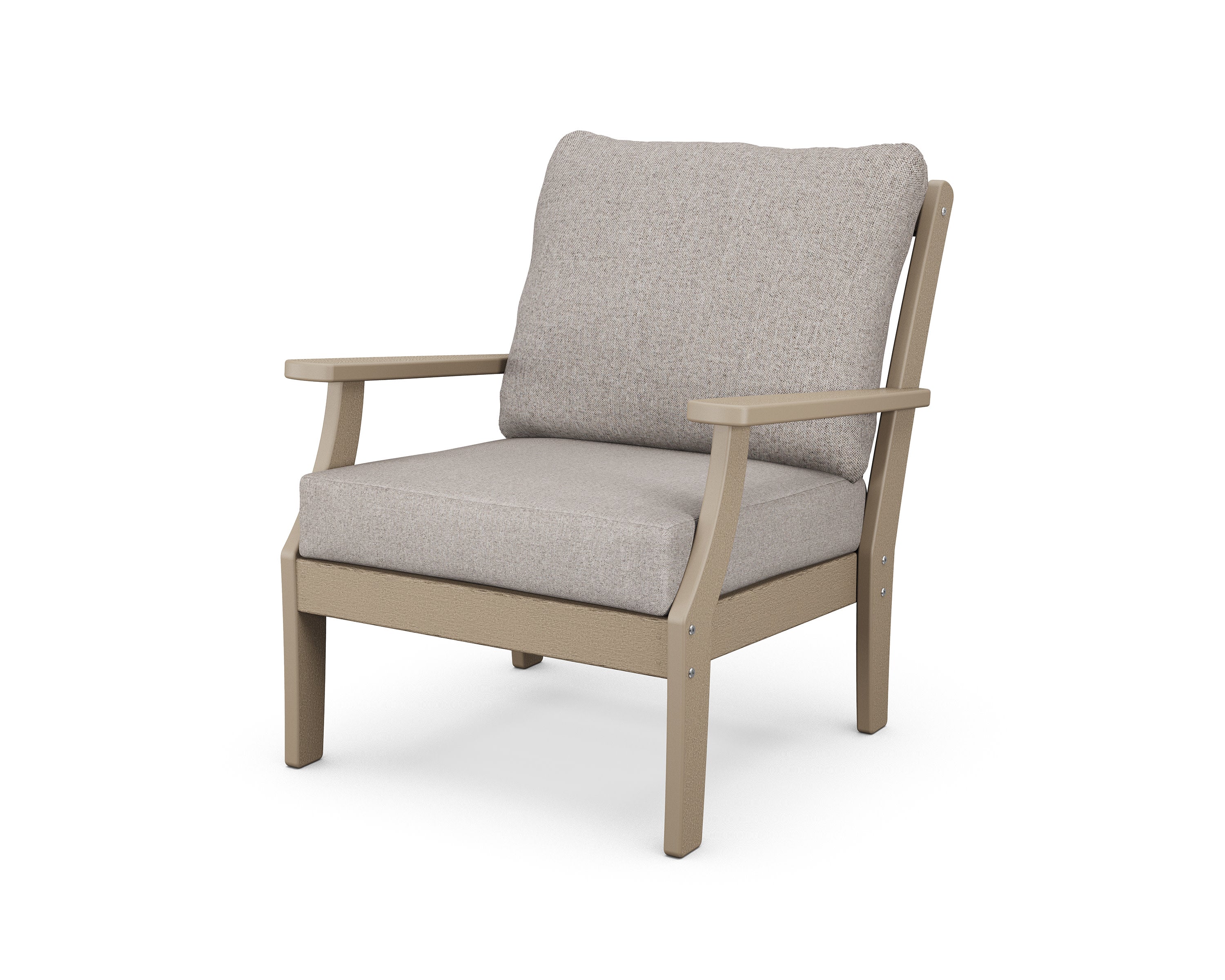 Braxton Deep Seating Chair in Vintage Sahara / Weathered Tweed