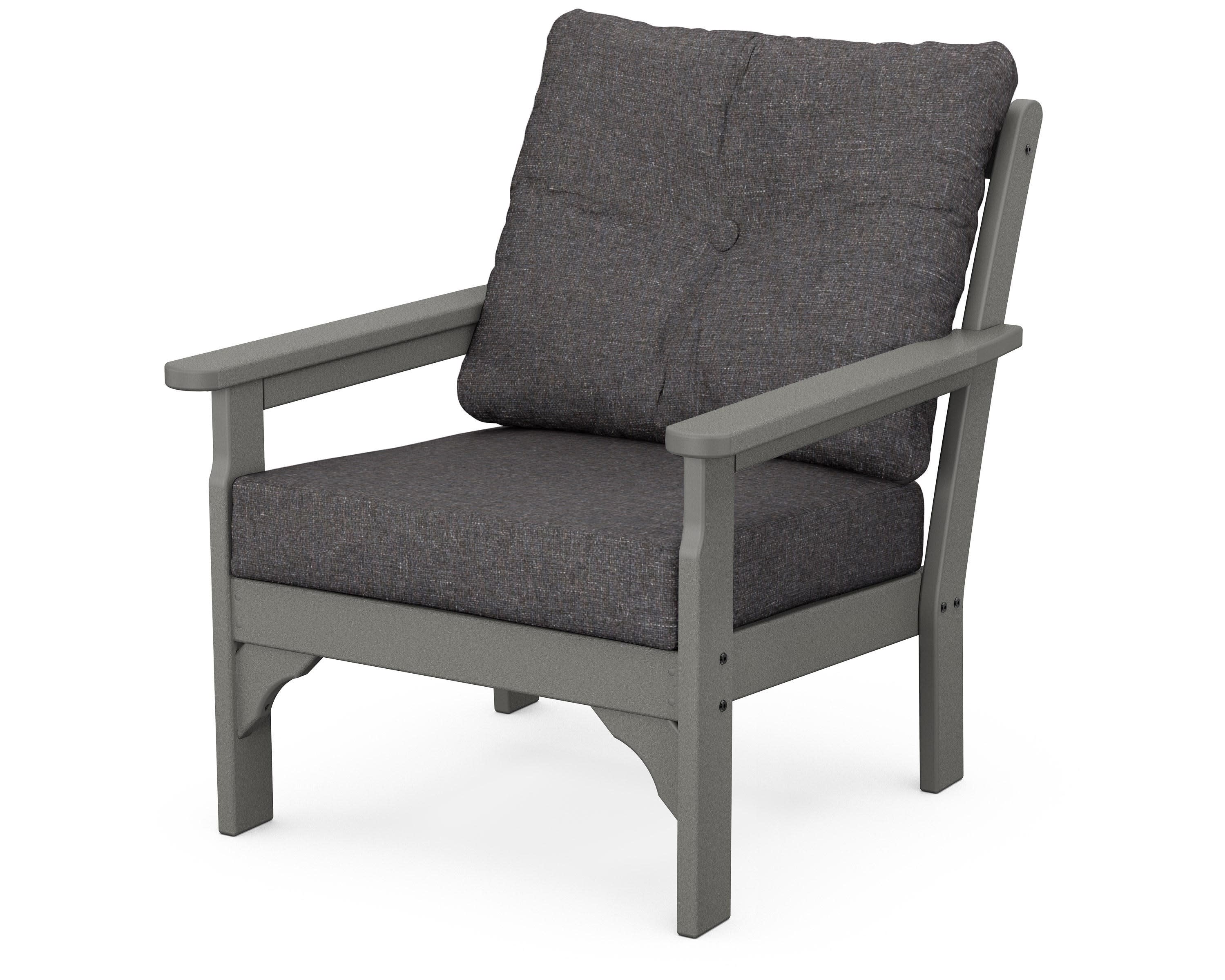 Vineyard Deep Seating Chair in Slate Grey / Ash Charcoal
