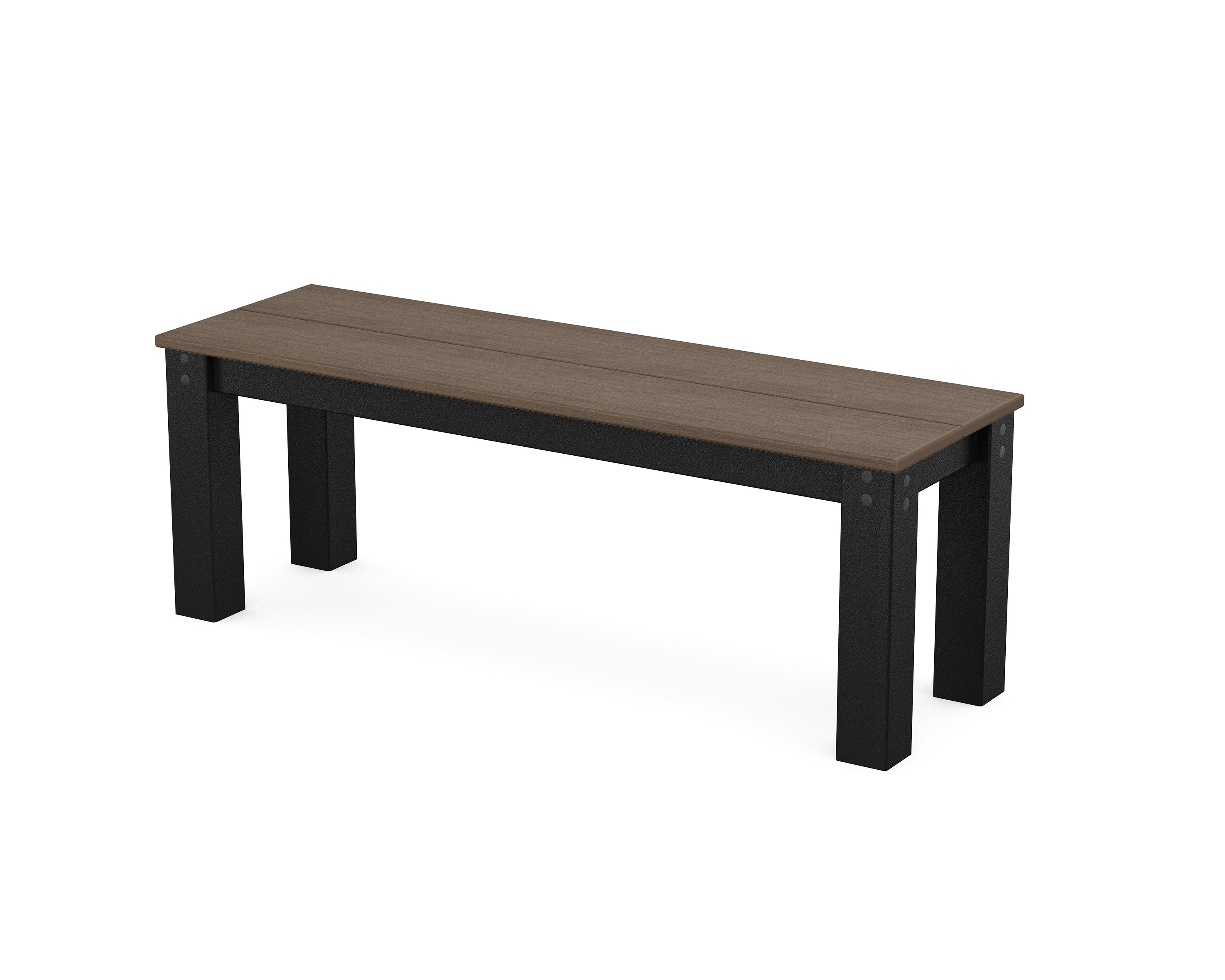 Studio Parsons 48" Bench in Black / Kona