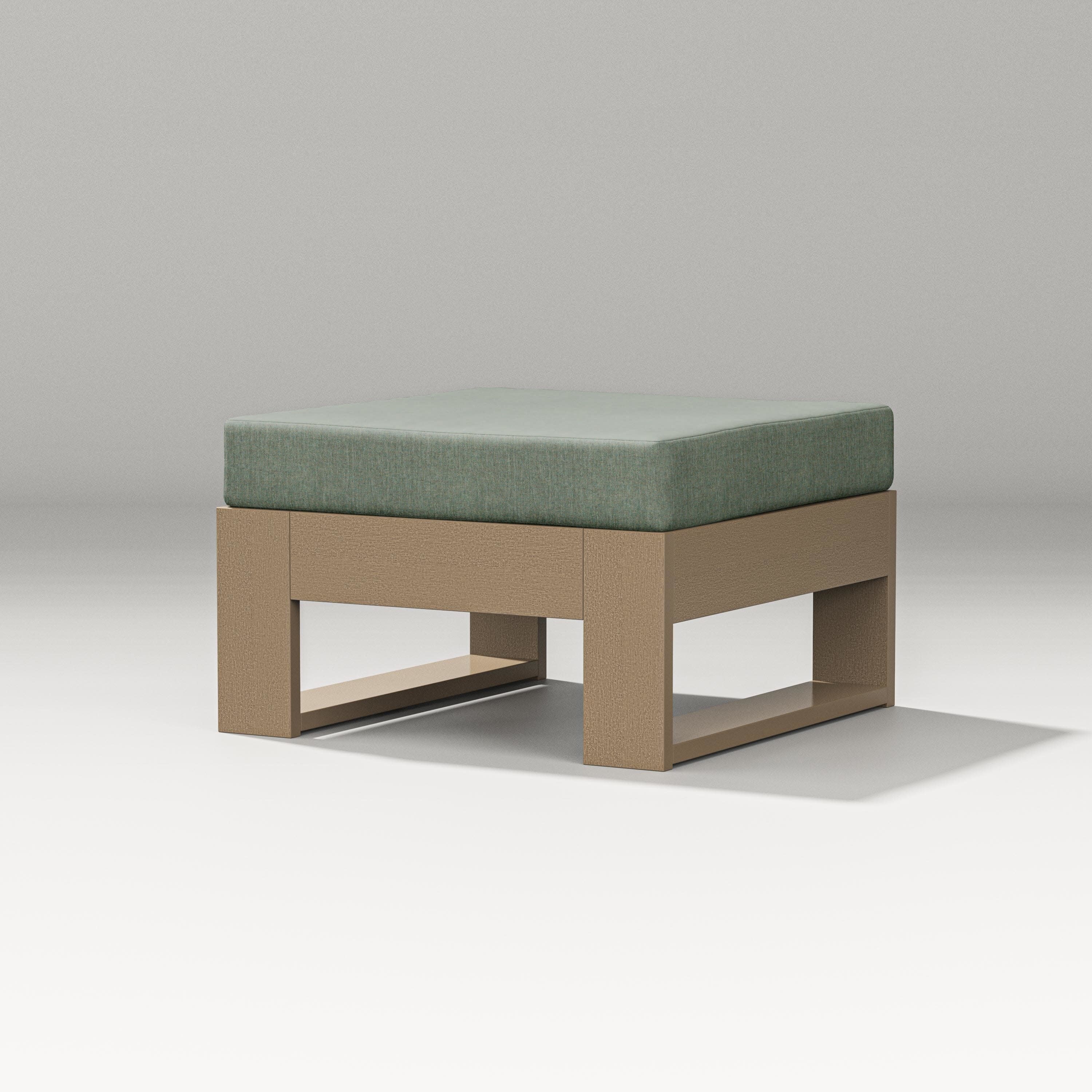 Latitude Lounge Ottoman in Vintage Sahara / Cast Sage