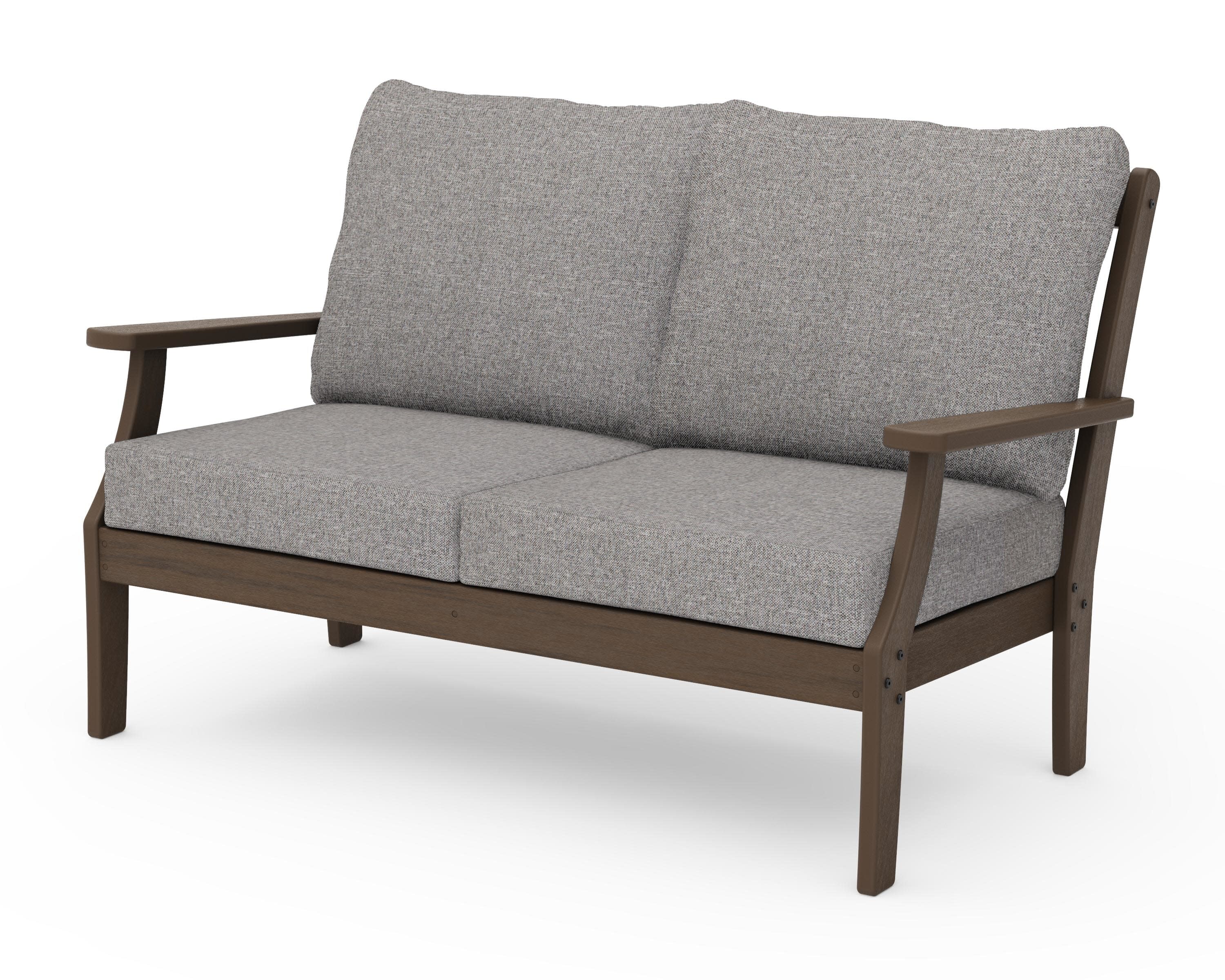 Braxton Deep Seating Loveseat in Kona / Grey Mist