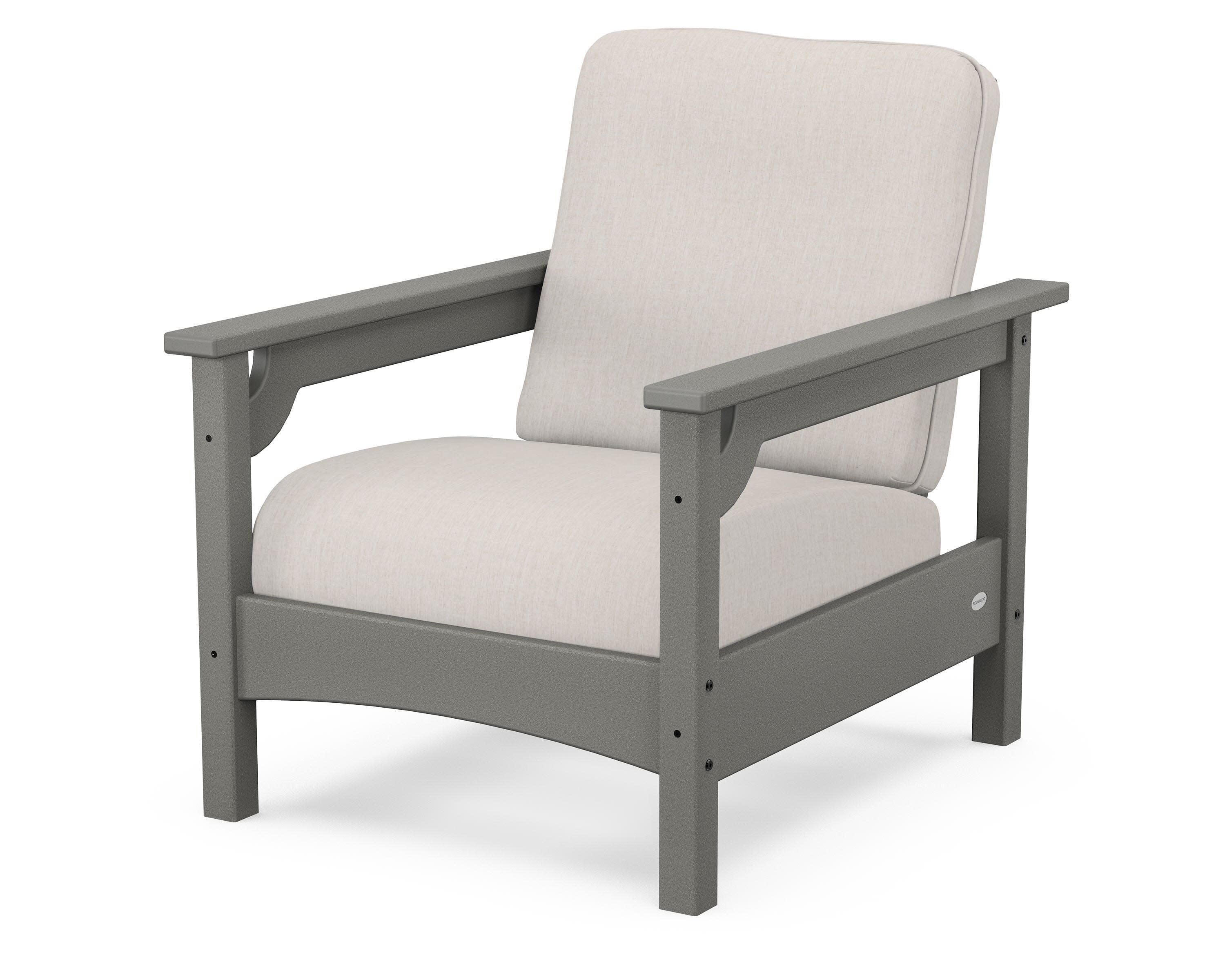 Club Chair in Slate Grey / Cast Ash