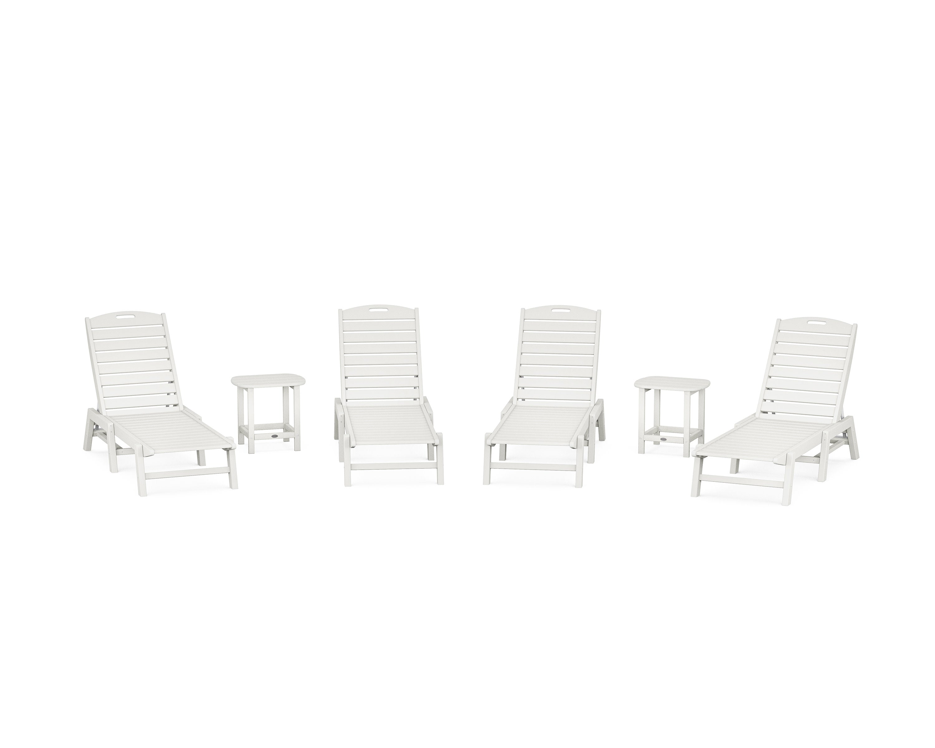 Nautical Chaise 6-Piece Set in Vintage White