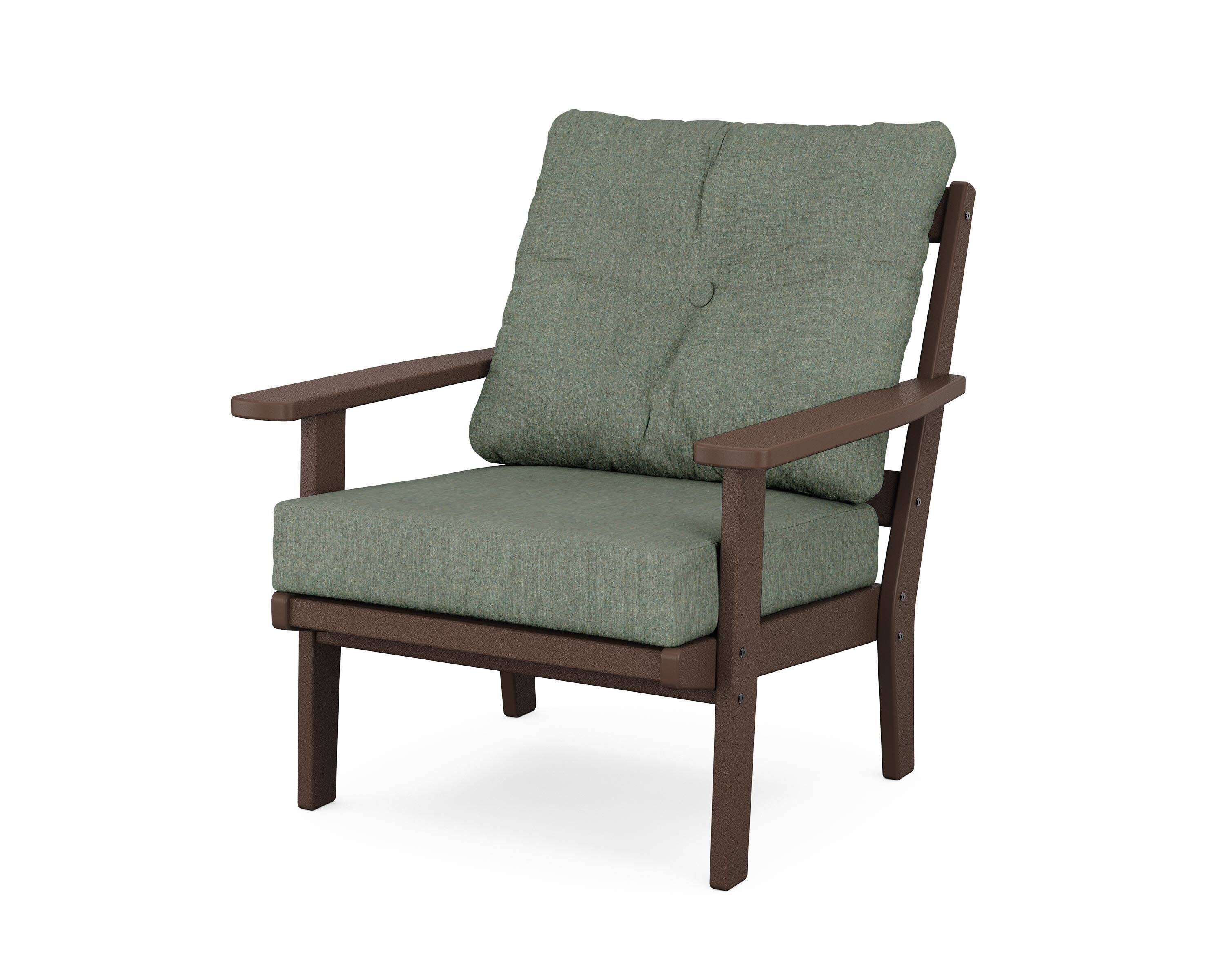 Prairie Deep Seating Chair in Mahogany / Cast Sage