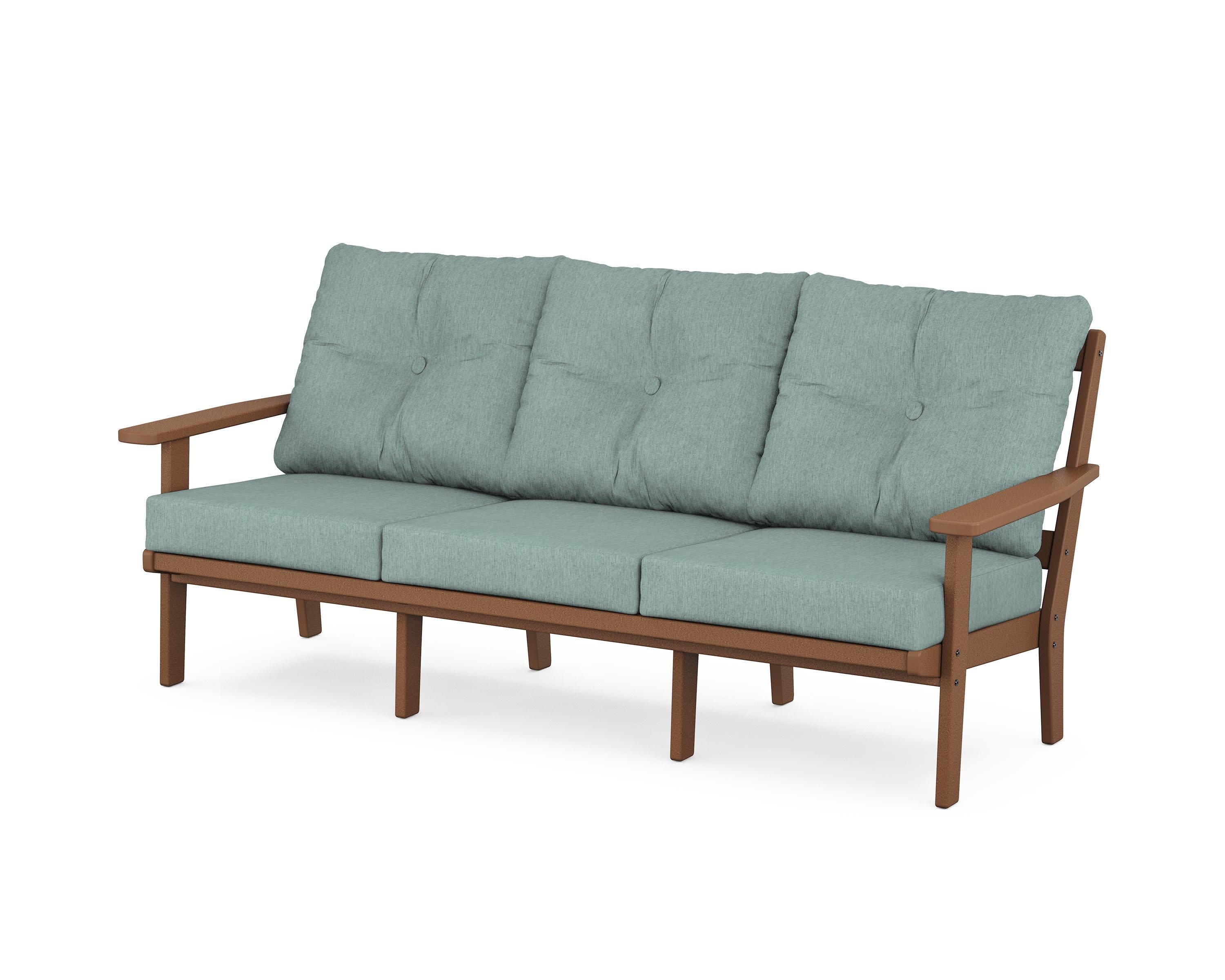 Oxford Deep Seating Sofa in Teak / Glacier Spa