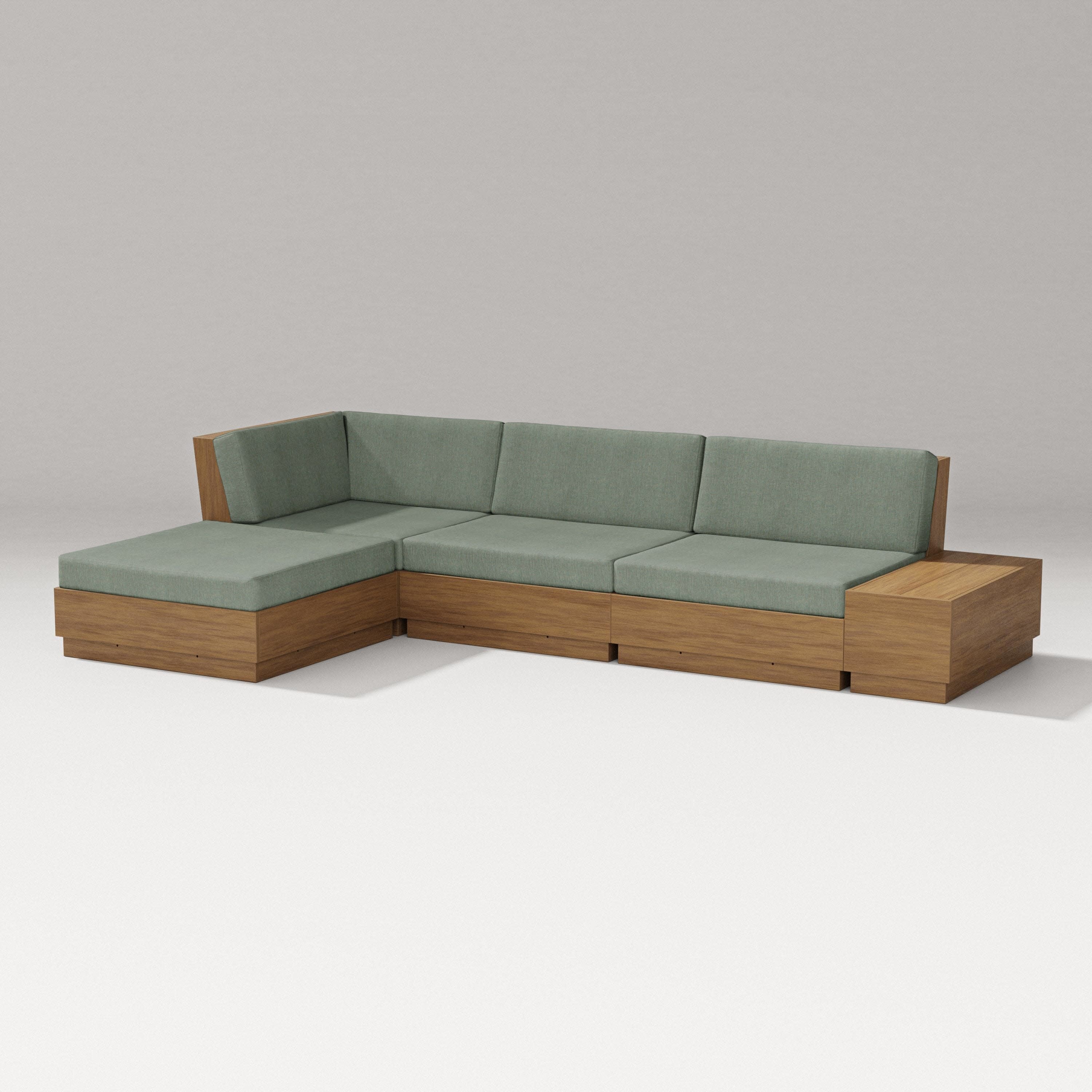 Elevate Chaise Sectional in Natural / Cast Sage