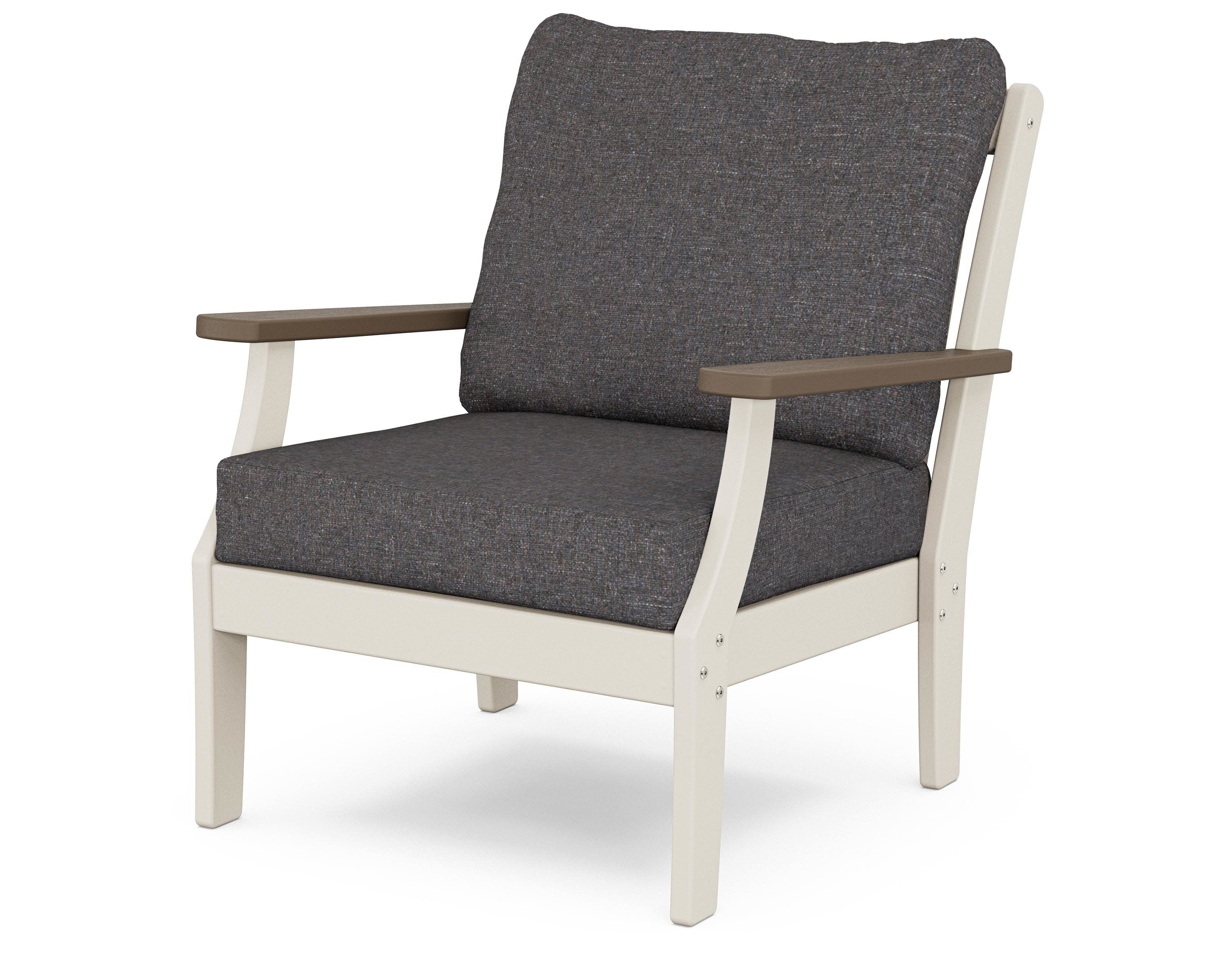 Braxton Deep Seating Chair in Sand / Kona / Ash Charcoal