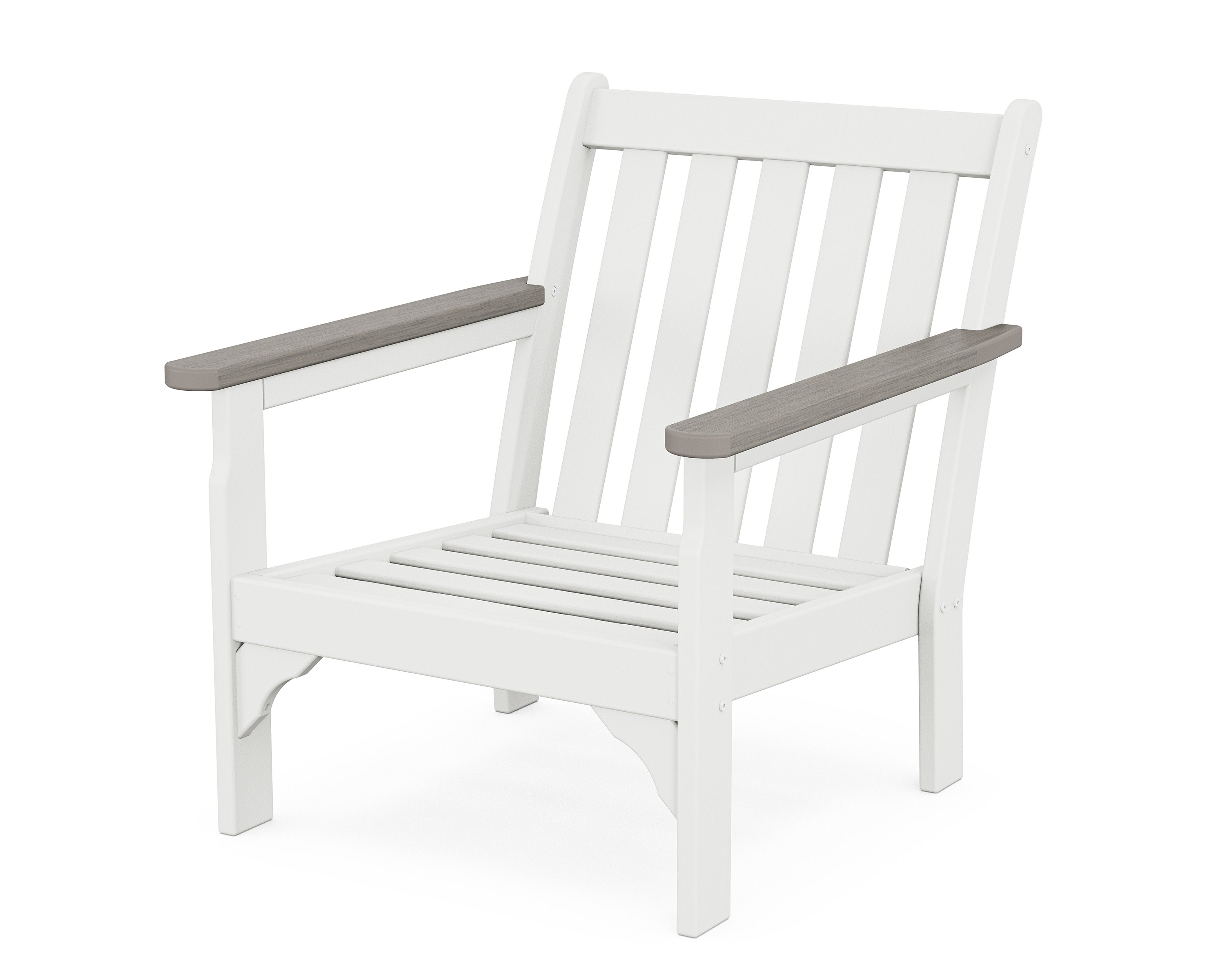 Vineyard Chair Frame in White / Driftwood