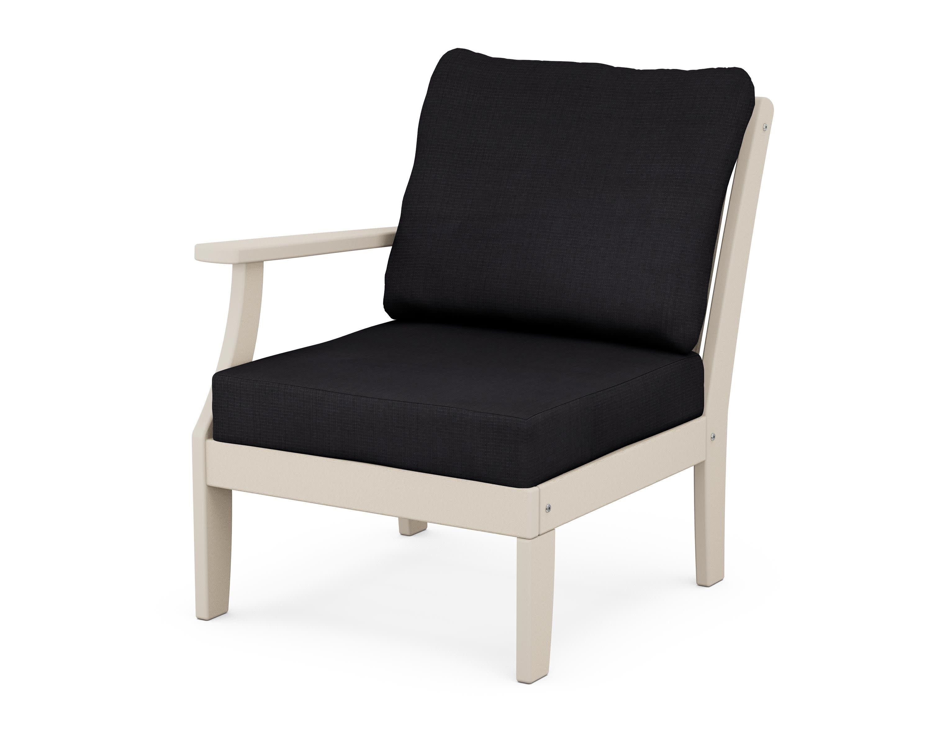 Braxton Modular Left Arm Chair in Sand / Midnight Linen