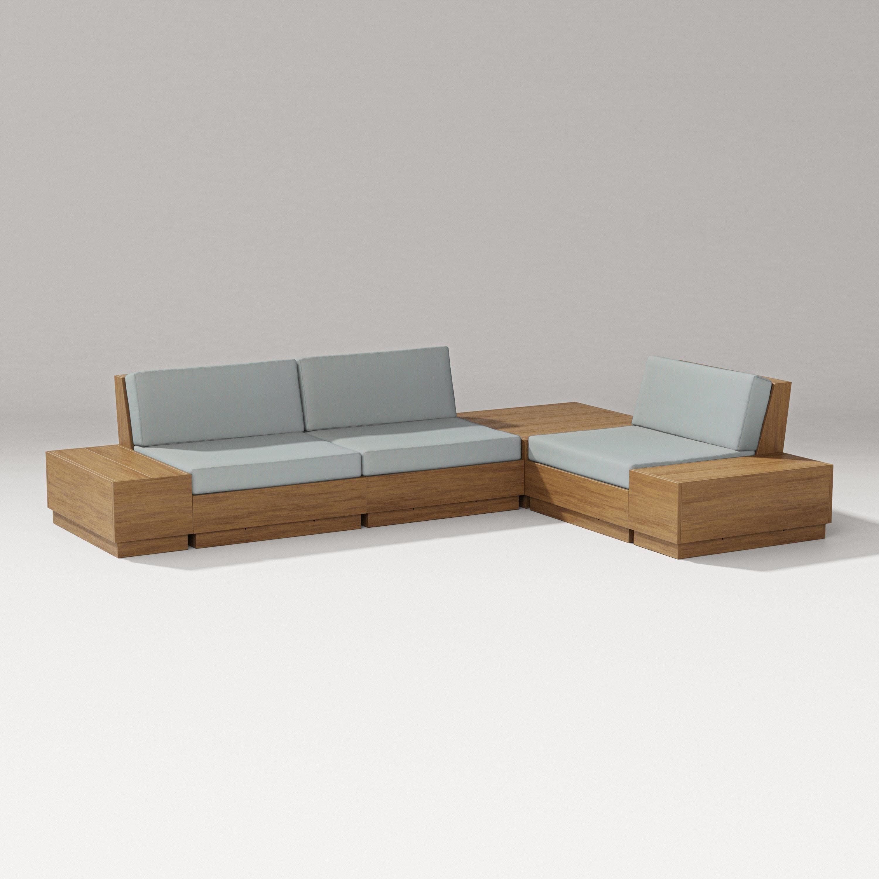 Elevate 6-Piece Corner Sectional in Natural / Spa