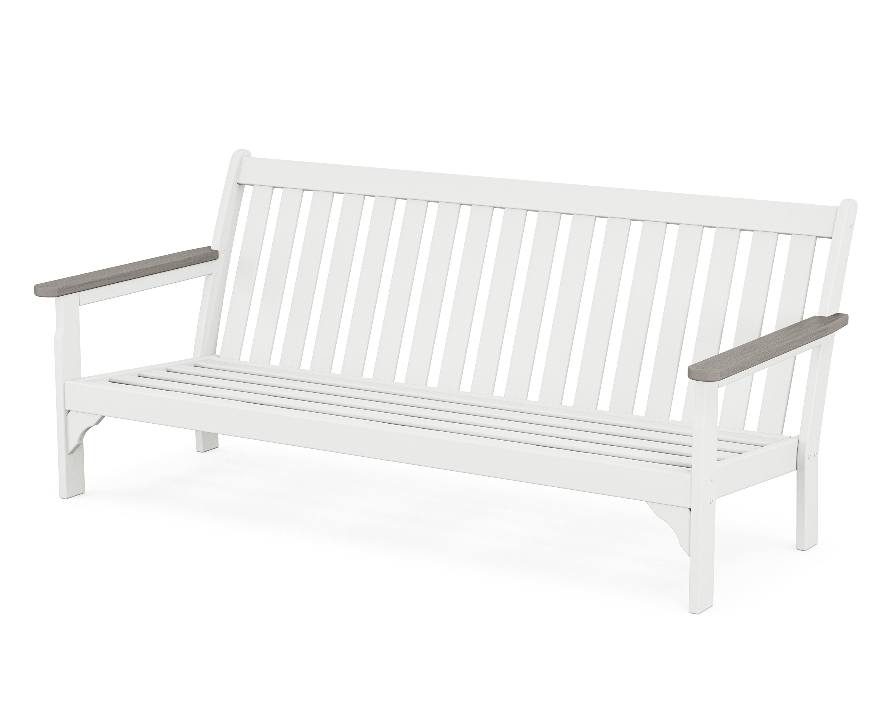 Vineyard Sofa Frame in White / Driftwood