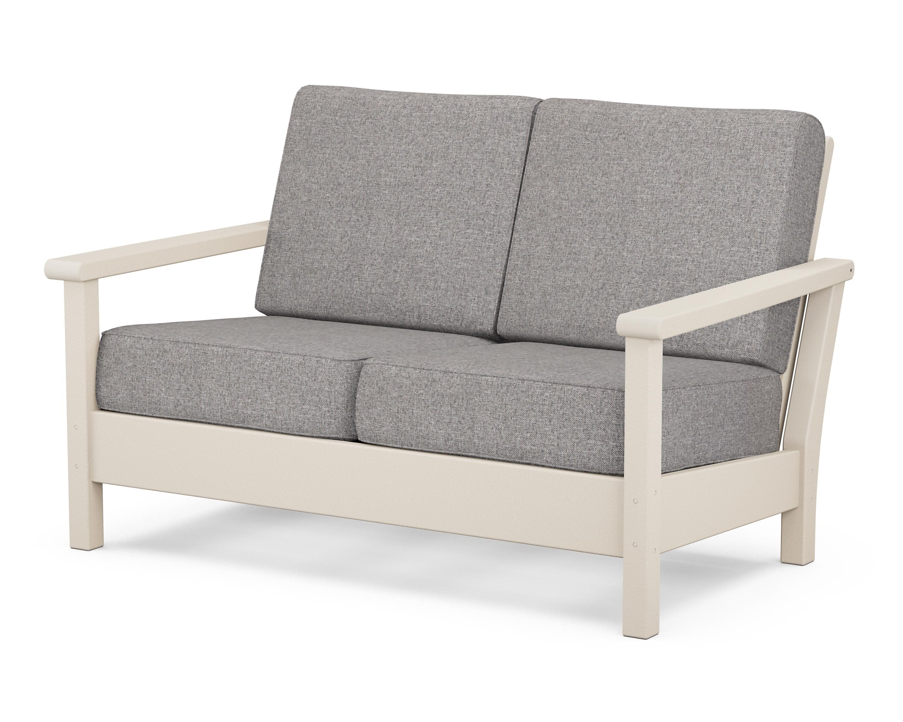 Harbour Deep Seating Loveseat in Sand / Grey Mist