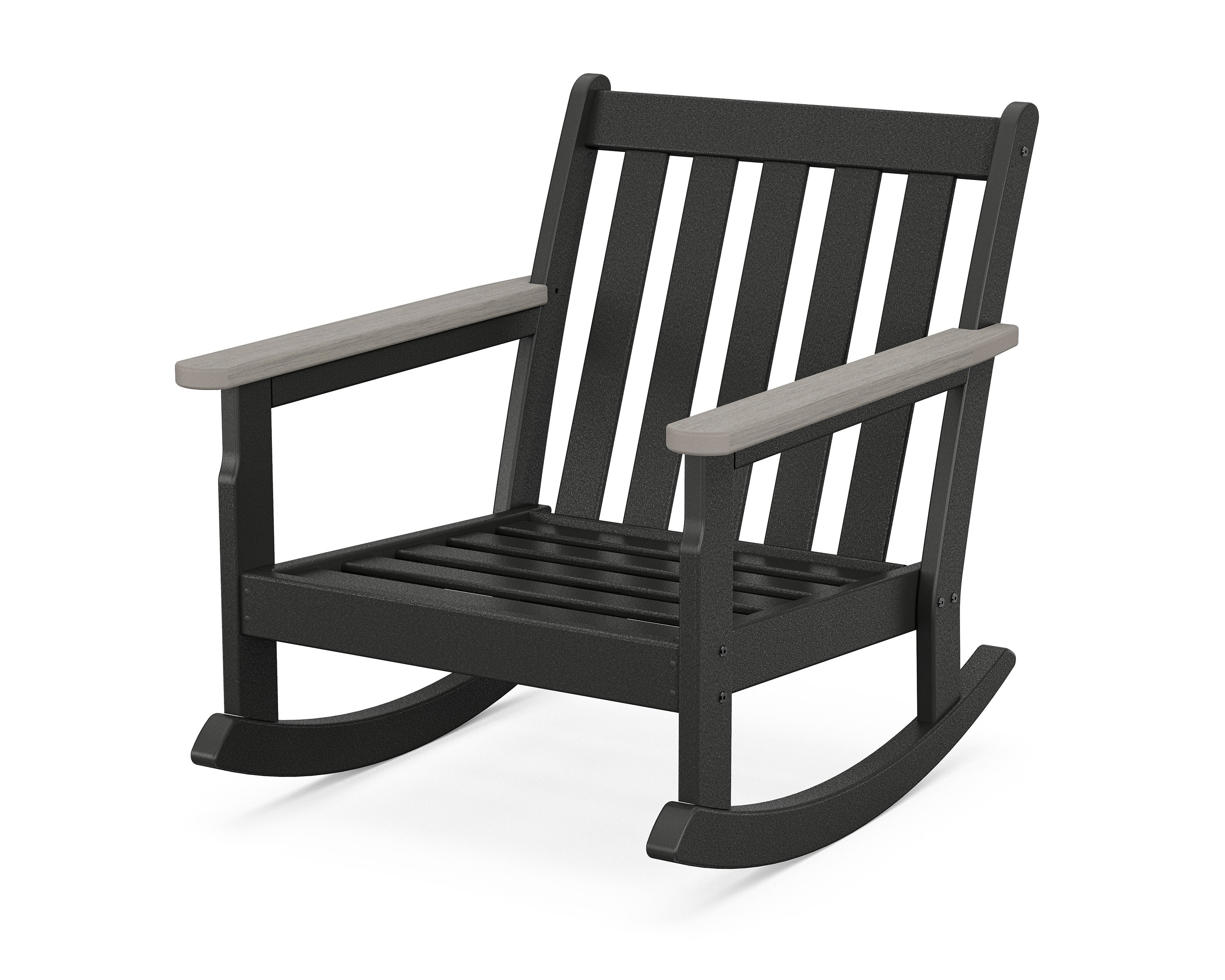 Vineyard Deep Seating Rocking Chair Frame in Black / Driftwood