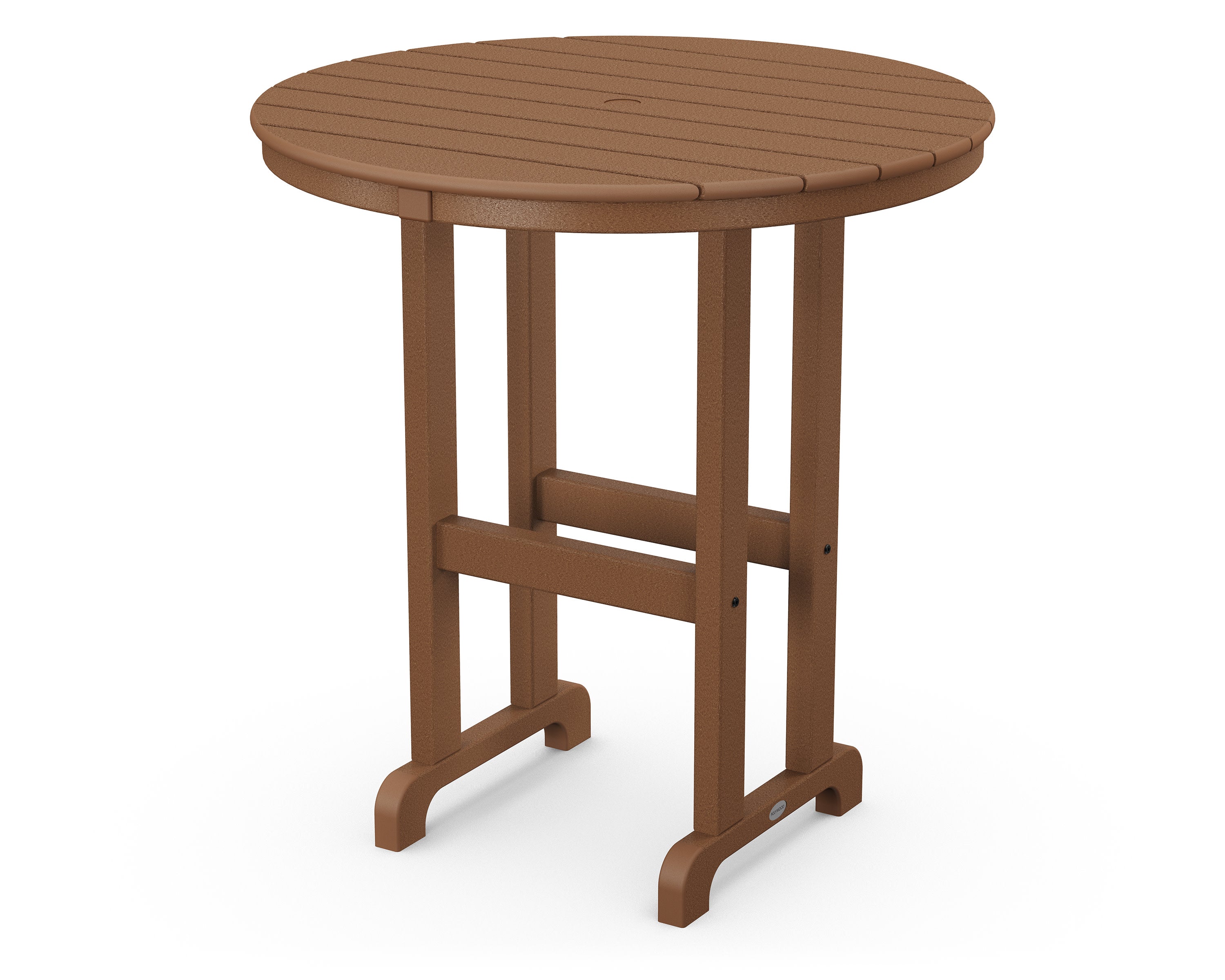 36" Round Farmhouse Counter Table in Teak