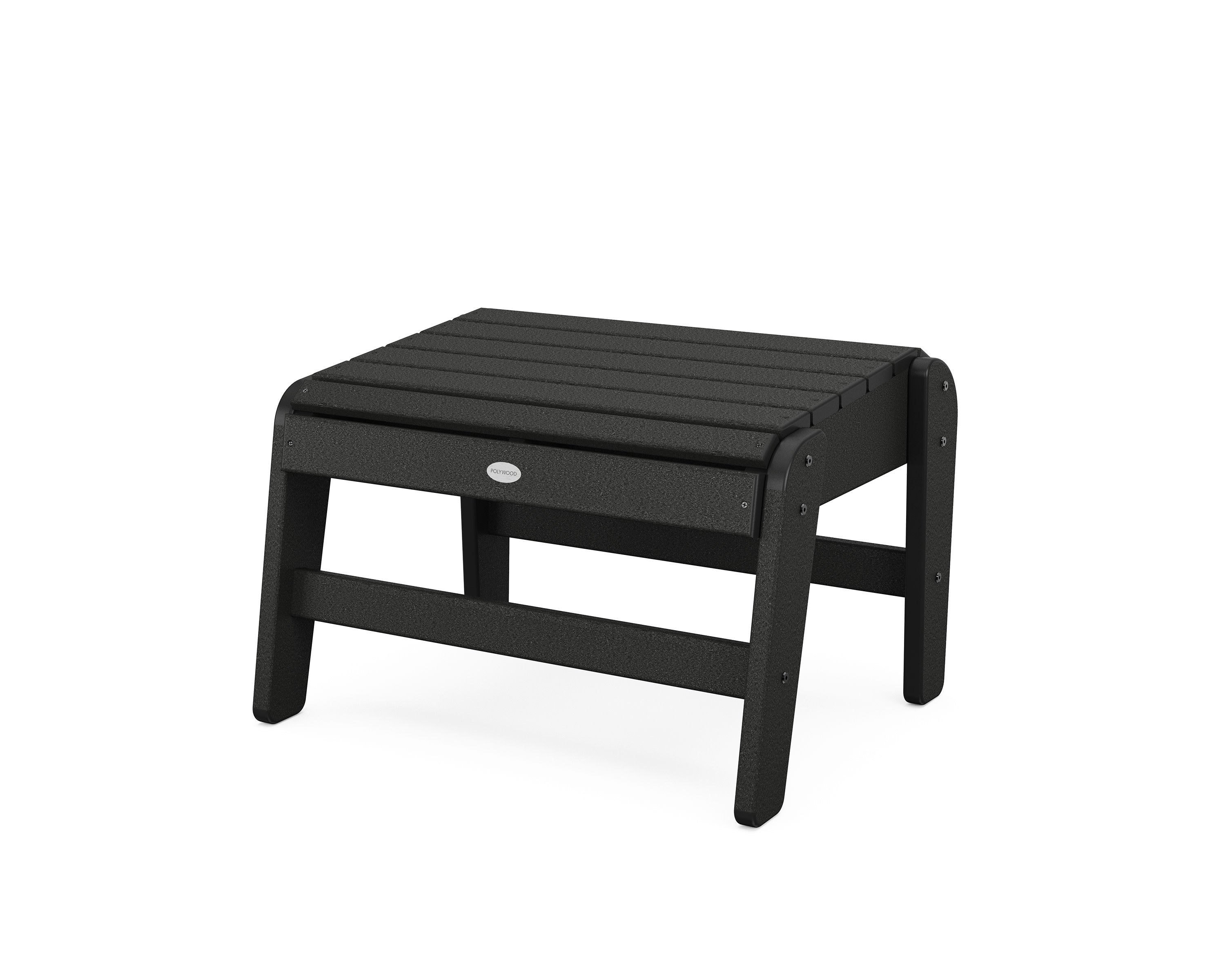 Grand Upright Adirondack Ottoman in Black