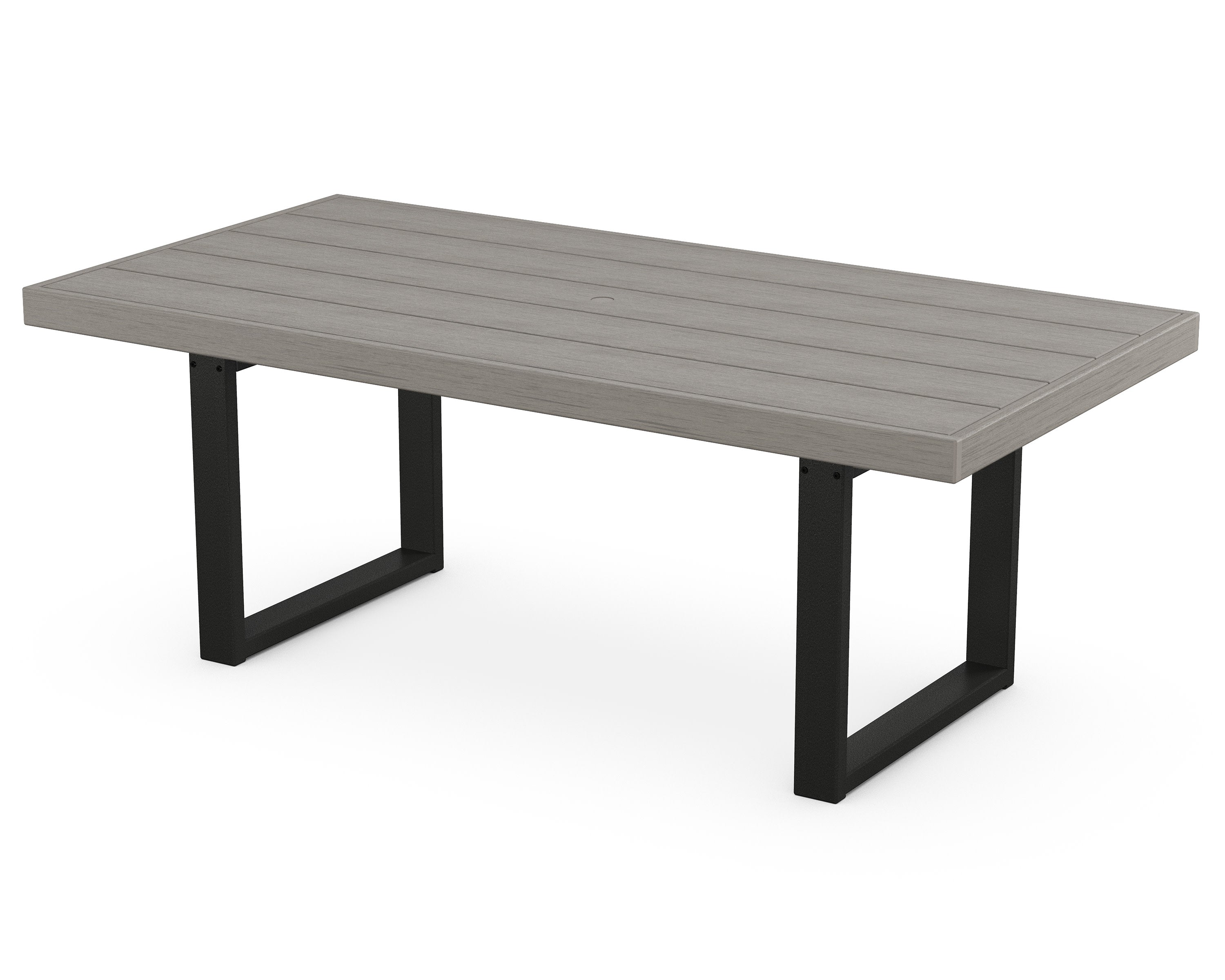 EDGE 40" x 78" Dining Table in Black / Driftwood